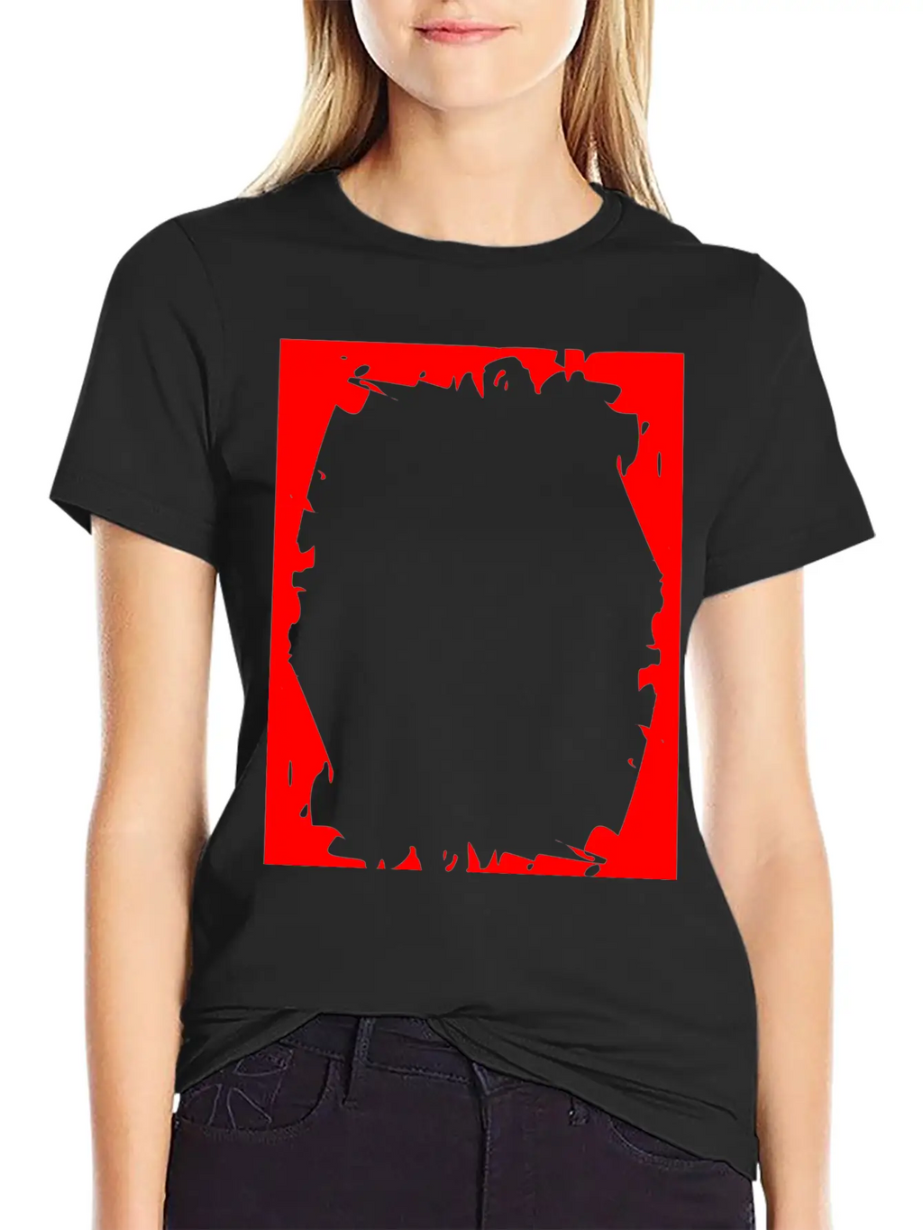 Crash Frame Red Essential Cotton Tee For Daily Outfits – Unisex Style