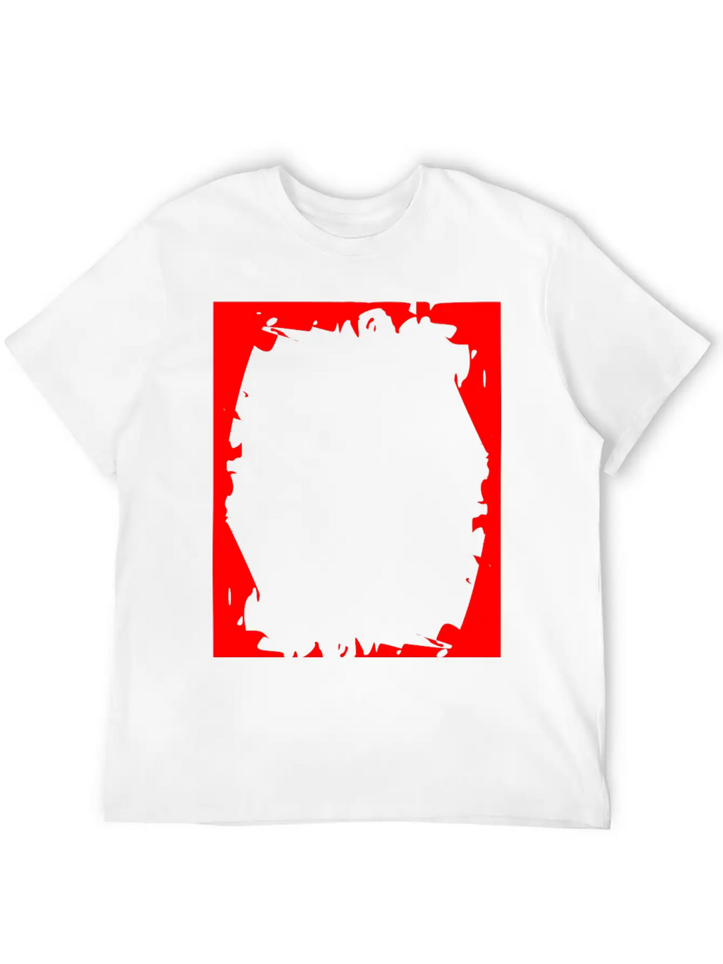 Crash Frame Red Essential Cotton Tee For Daily Outfits – Unisex Style