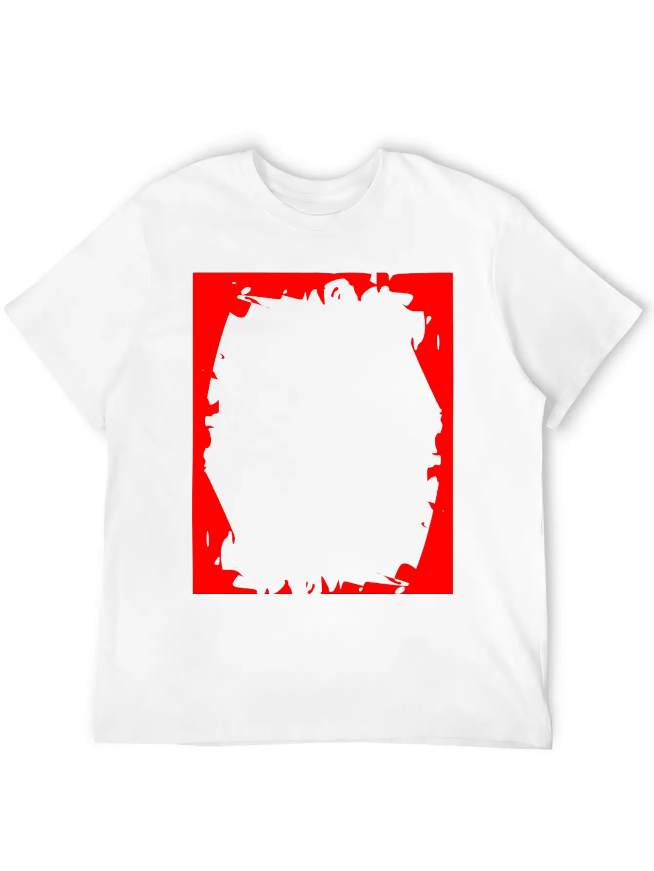 Crash Frame Red Essential Cotton Tee For Daily Outfits – Unisex Style
