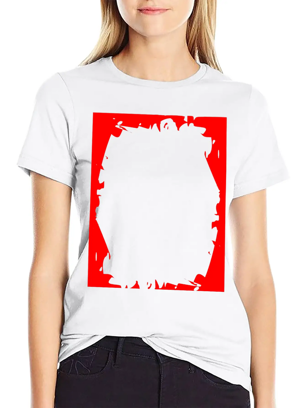Crash Frame Red Essential Cotton Tee For Daily Outfits – Unisex Style