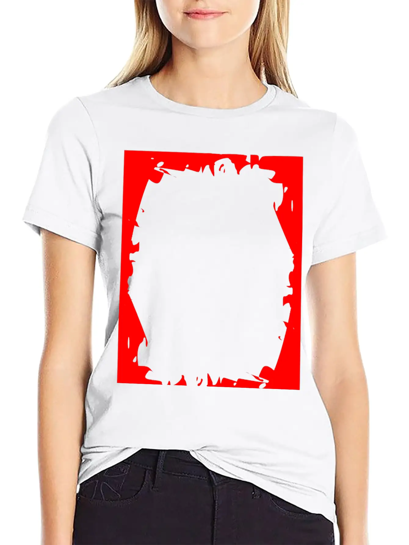 Crash Frame Red Essential Cotton Tee For Daily Outfits – Unisex Style