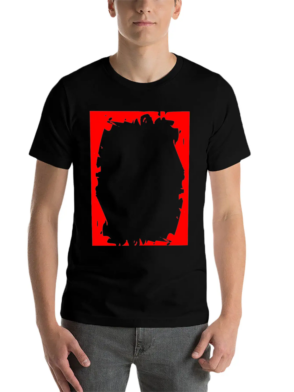 Crash Frame Red Essential Cotton Tee For Daily Outfits – Unisex Style