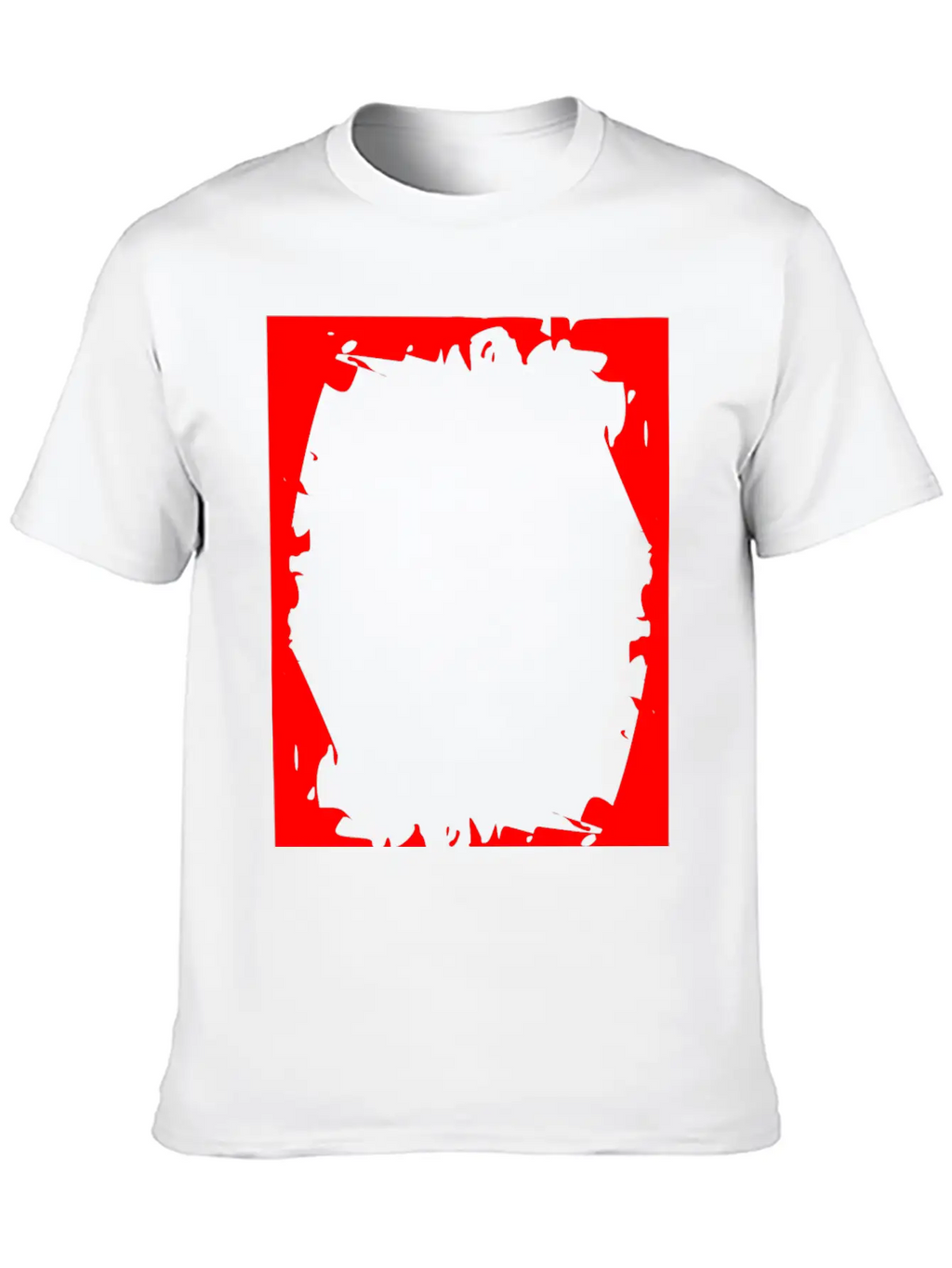 Crash Frame Red Essential Cotton Tee For Daily Outfits – Unisex Style