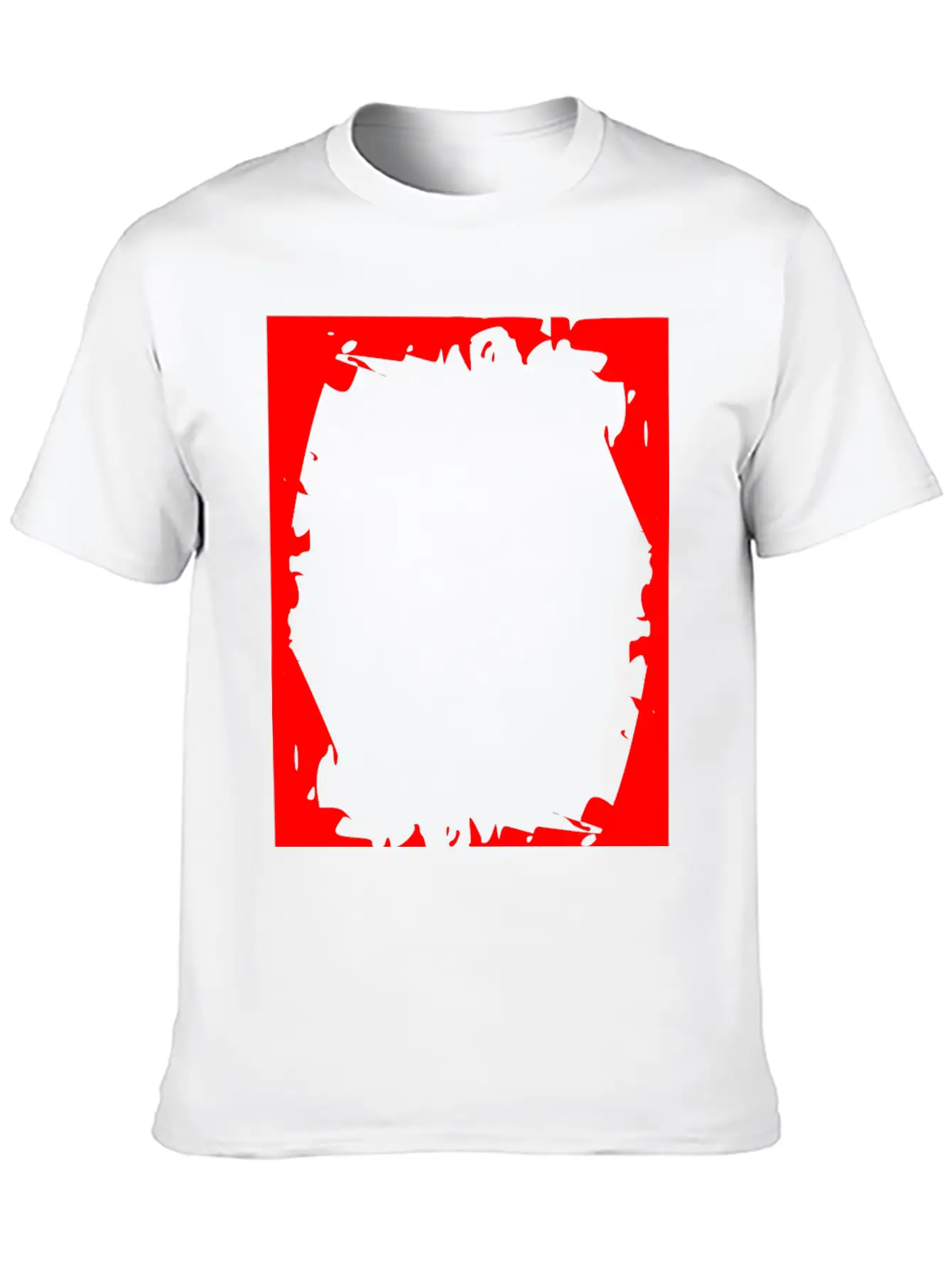 Crash Frame Red Essential Cotton Tee For Daily Outfits – Unisex Style