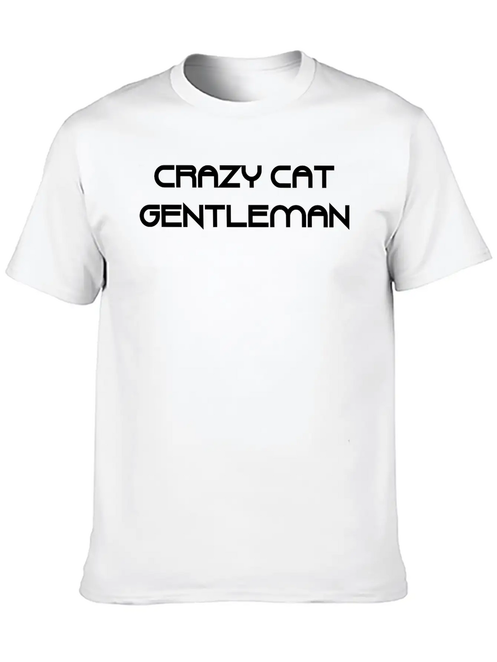 Crazy Cat Gentleman Unisex Casual T-Shirt – Clean Design For Daily Comfort
