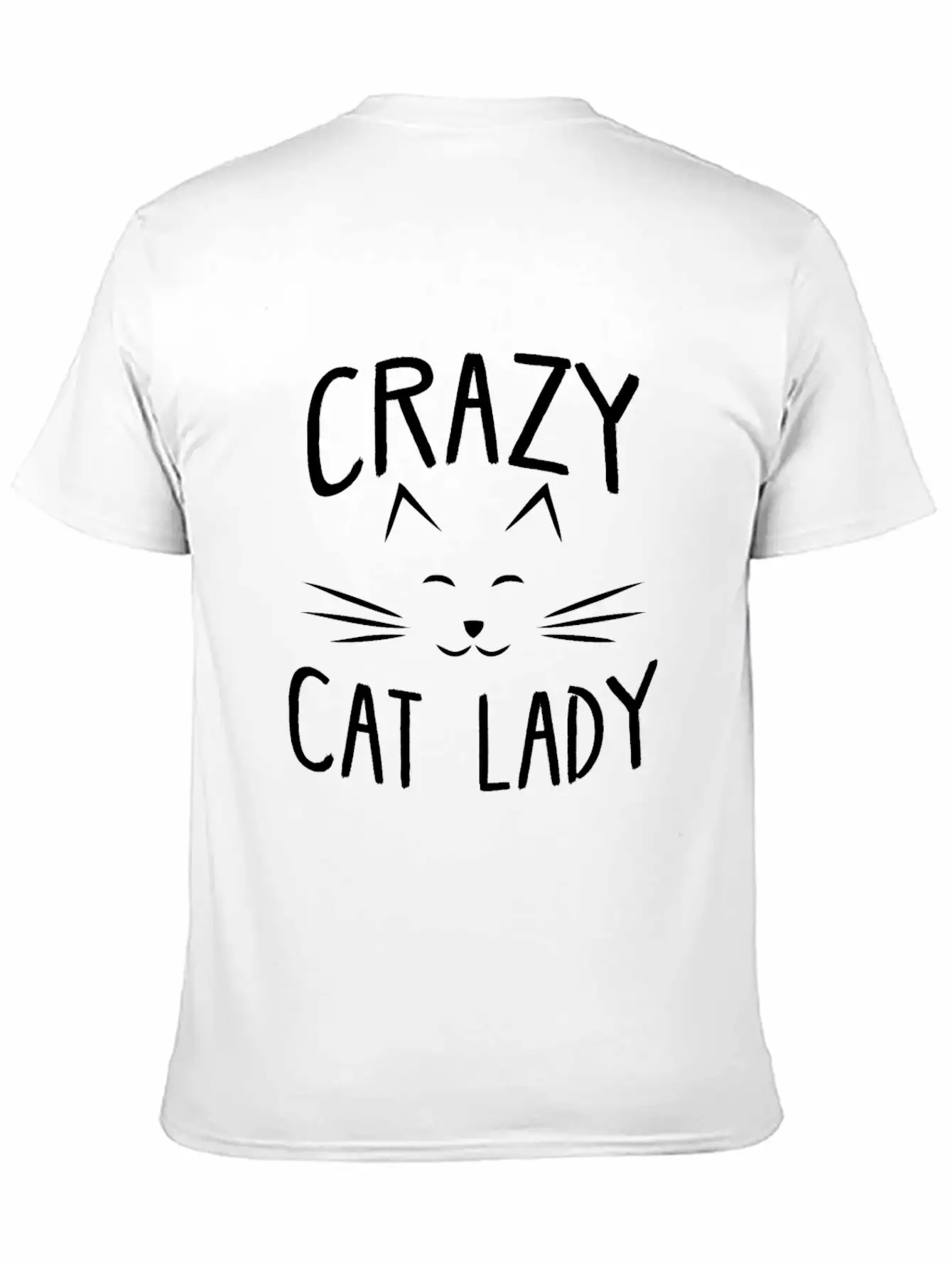 CRAZY CAT LADY Essential Cotton Tee For Daily Outfits – Unisex Style