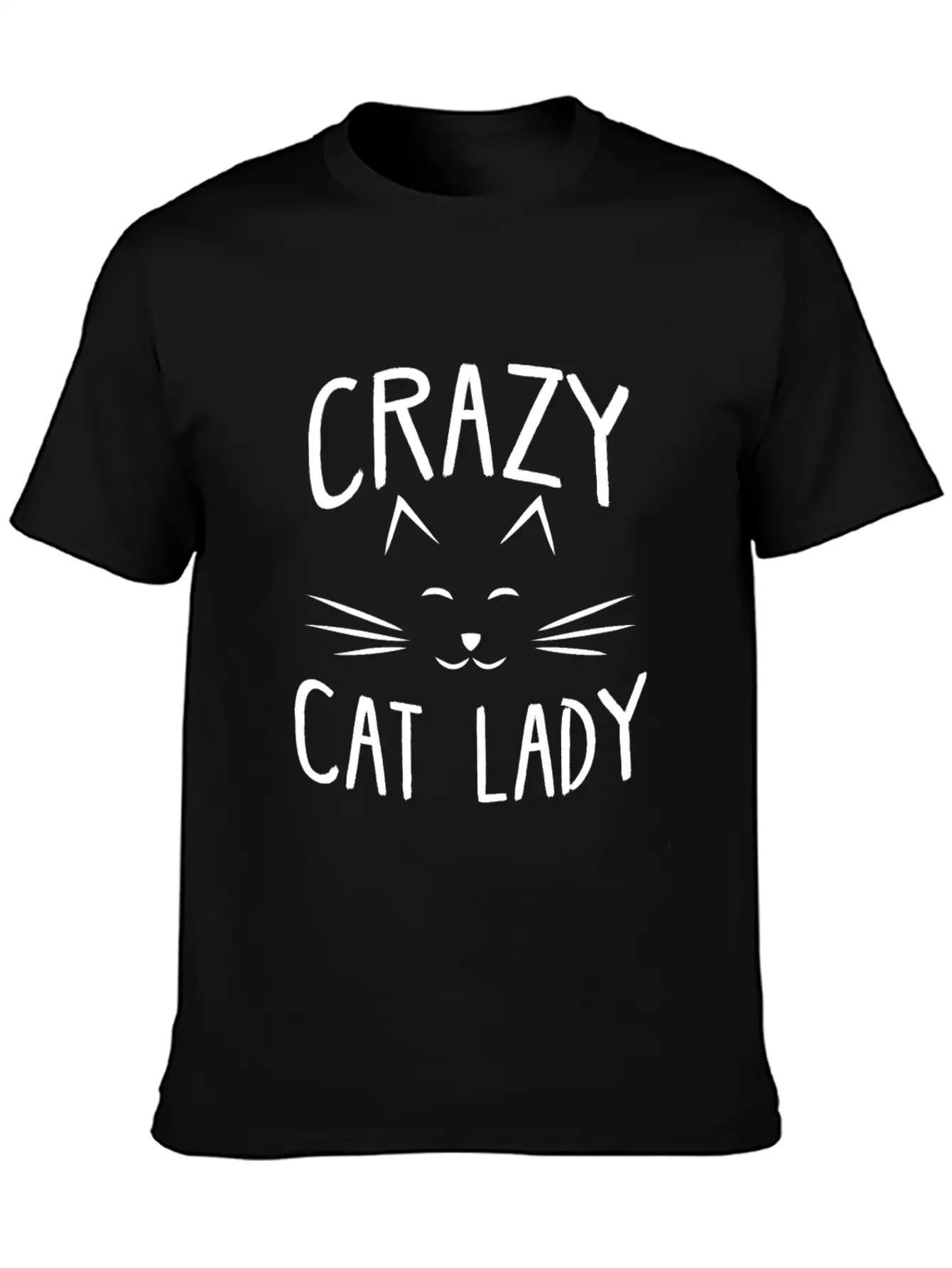 CRAZY CAT LADY Essential Cotton Tee For Daily Outfits – Unisex Style