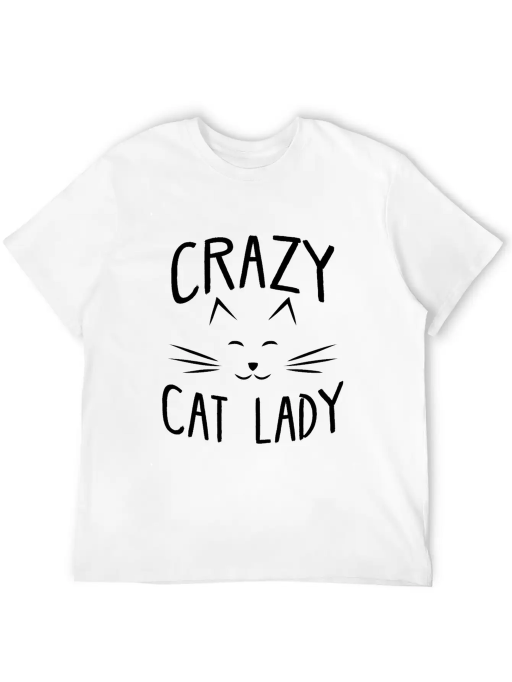 CRAZY CAT LADY Essential Cotton Tee For Daily Outfits – Unisex Style
