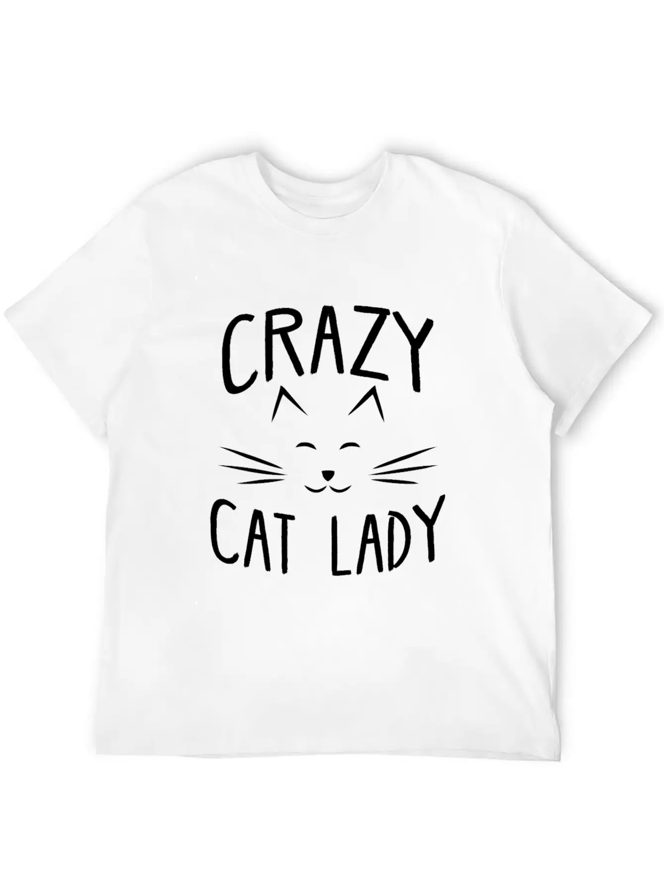 CRAZY CAT LADY Essential Cotton Tee For Daily Outfits – Unisex Style