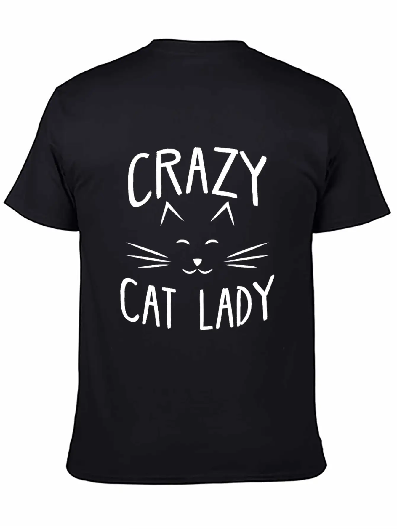 CRAZY CAT LADY Essential Cotton Tee For Daily Outfits – Unisex Style