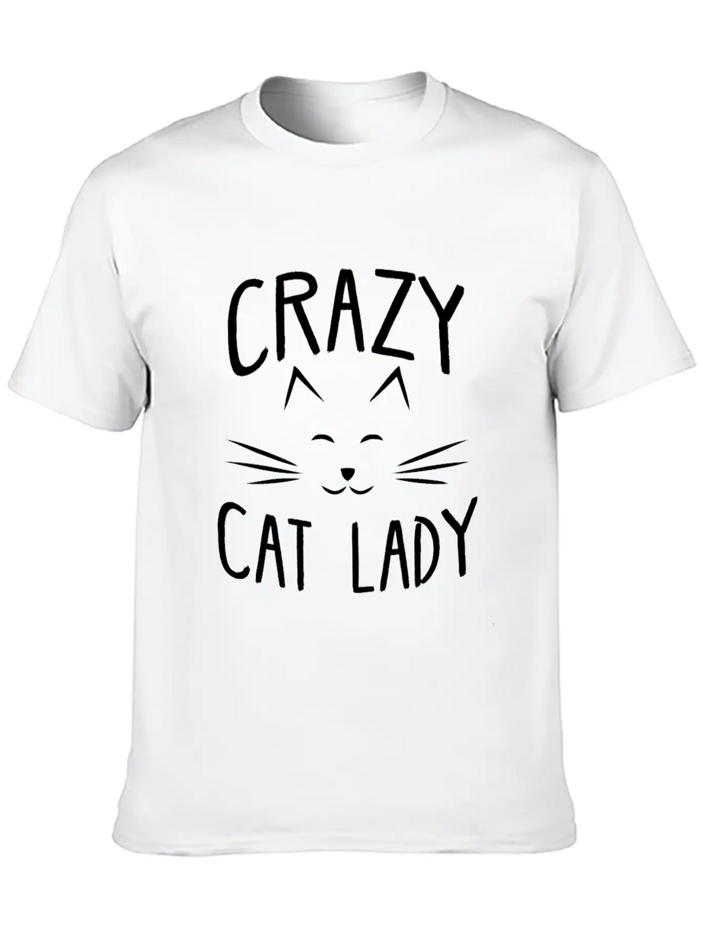 CRAZY CAT LADY Essential Cotton Tee For Daily Outfits – Unisex Style