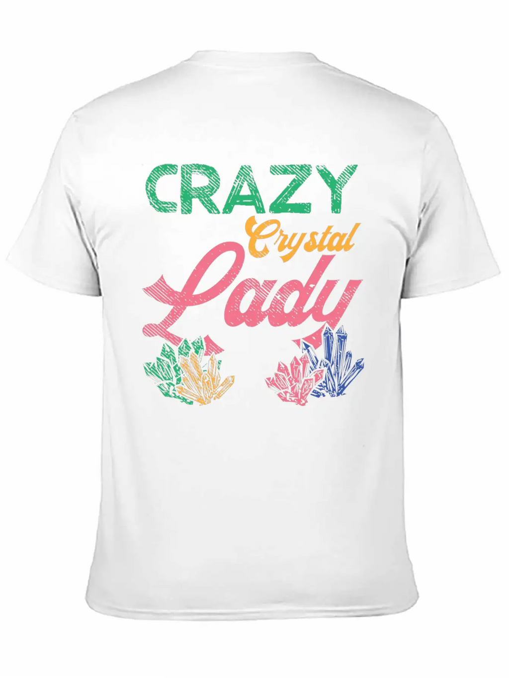 Crazy Crystal Lady Breathable Graphic T-Shirt – Perfect For Casual Days