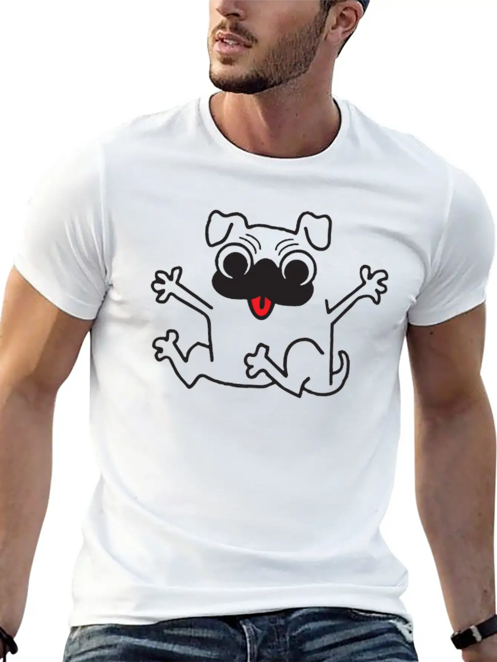 Crazy Dog Relaxed Everyday Tee – Lightweight And Durable Cotton