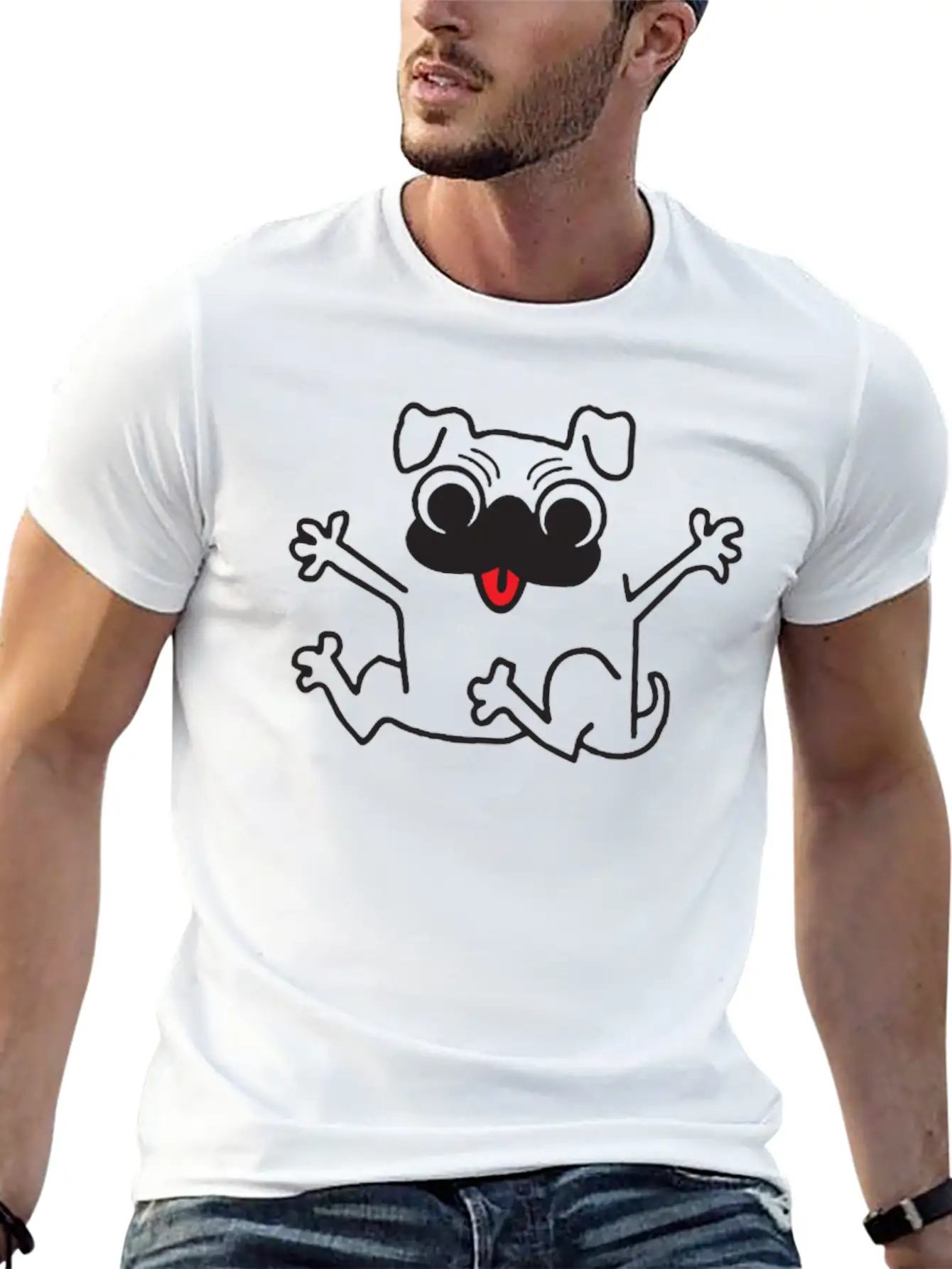Crazy Dog Relaxed Everyday Tee – Lightweight And Durable Cotton