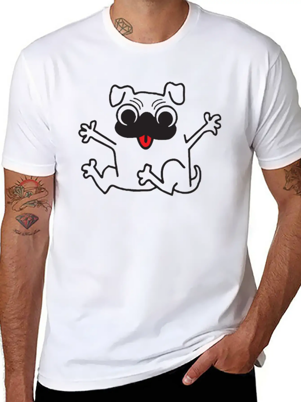 Crazy Dog Relaxed Everyday Tee – Lightweight And Durable Cotton