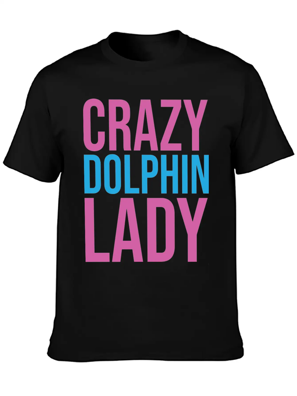 CRAZY DOLPHIN LADY Timeless Short Sleeve Tee – Comfy And Minimalist Design