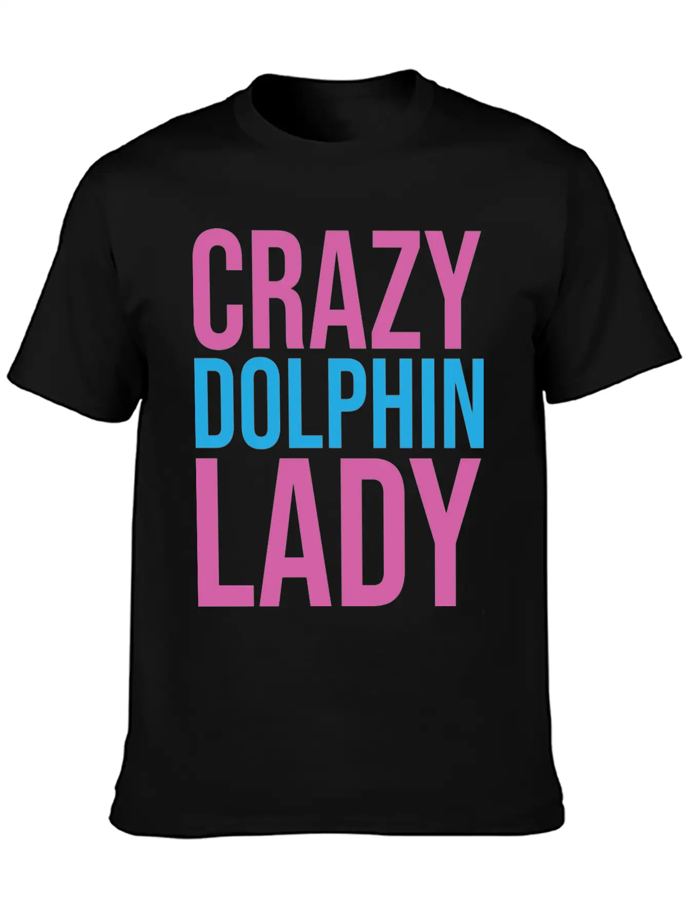 CRAZY DOLPHIN LADY Timeless Short Sleeve Tee – Comfy And Minimalist Design