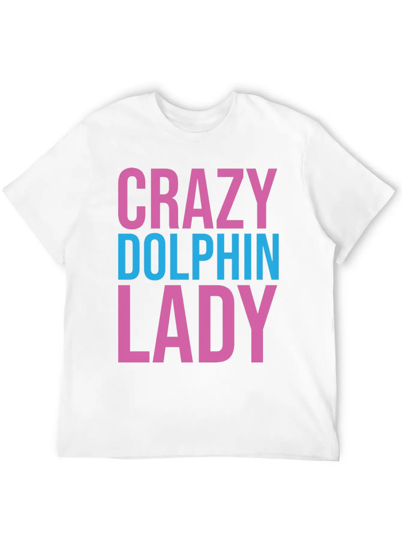 CRAZY DOLPHIN LADY Timeless Short Sleeve Tee – Comfy And Minimalist Design