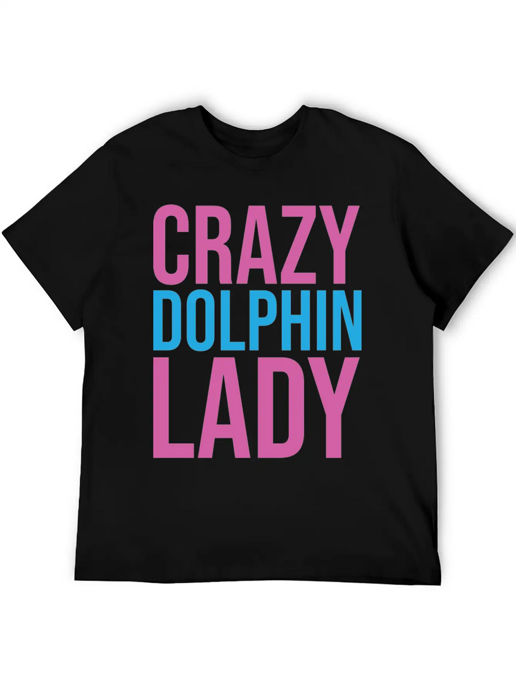 CRAZY DOLPHIN LADY Timeless Short Sleeve Tee – Comfy And Minimalist Design