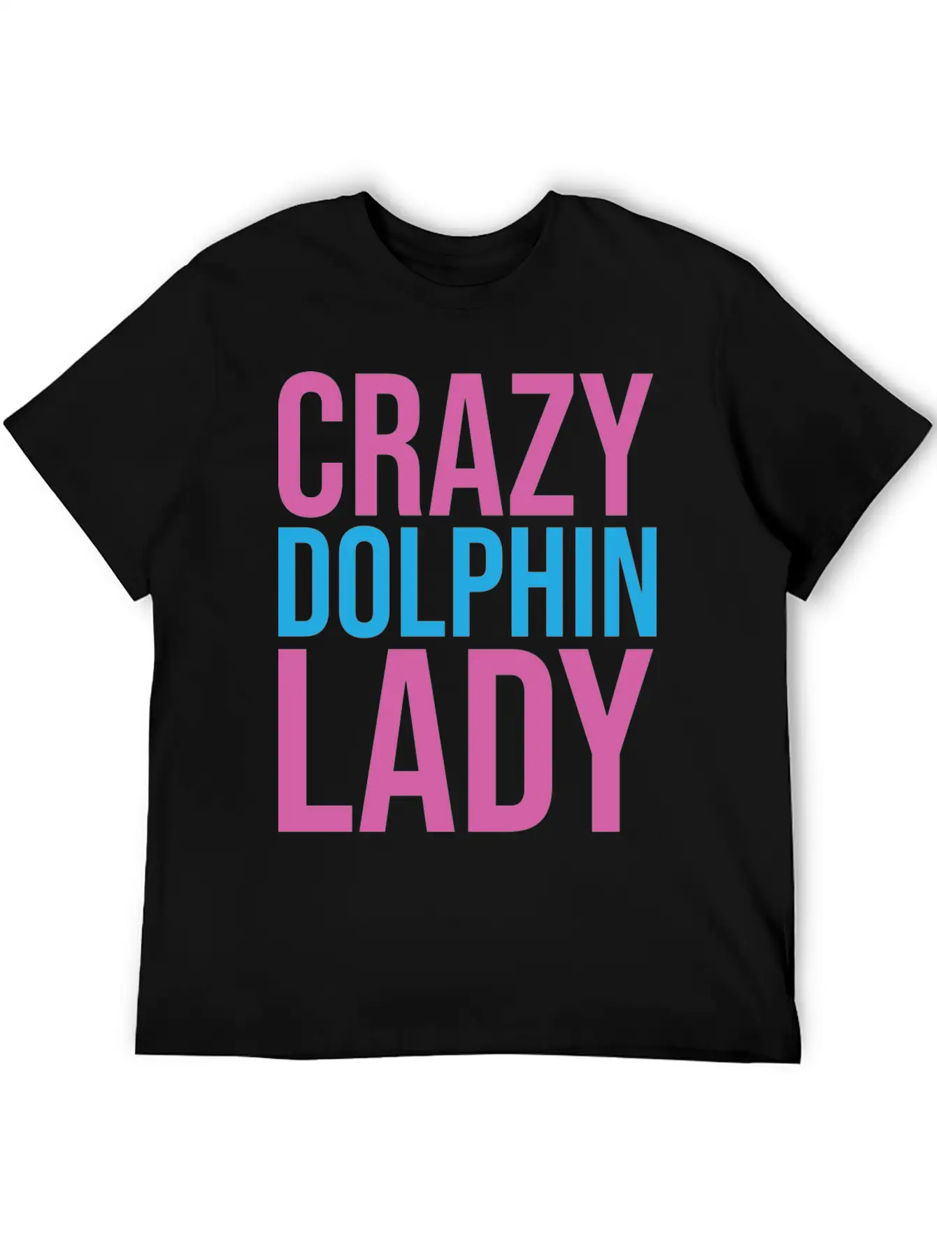 CRAZY DOLPHIN LADY Timeless Short Sleeve Tee – Comfy And Minimalist Design