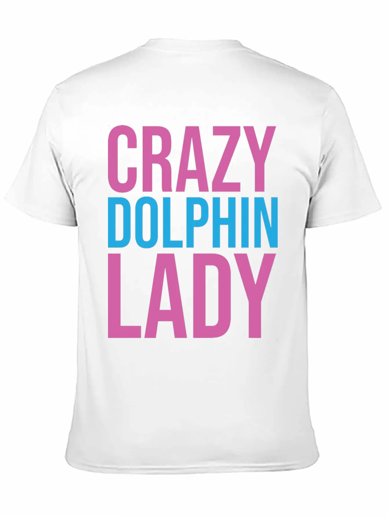 CRAZY DOLPHIN LADY Timeless Short Sleeve Tee – Comfy And Minimalist Design