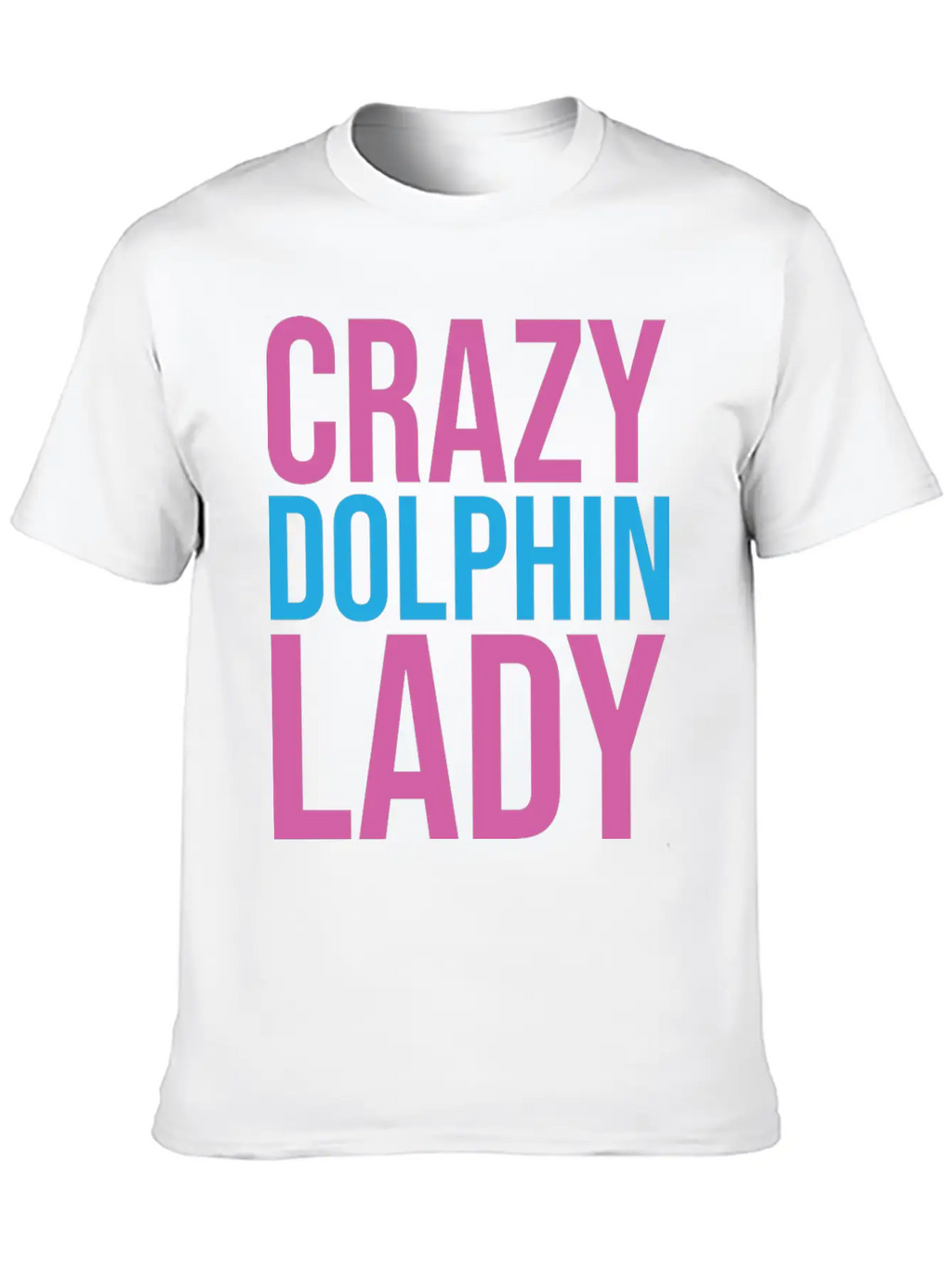 CRAZY DOLPHIN LADY Timeless Short Sleeve Tee – Comfy And Minimalist Design