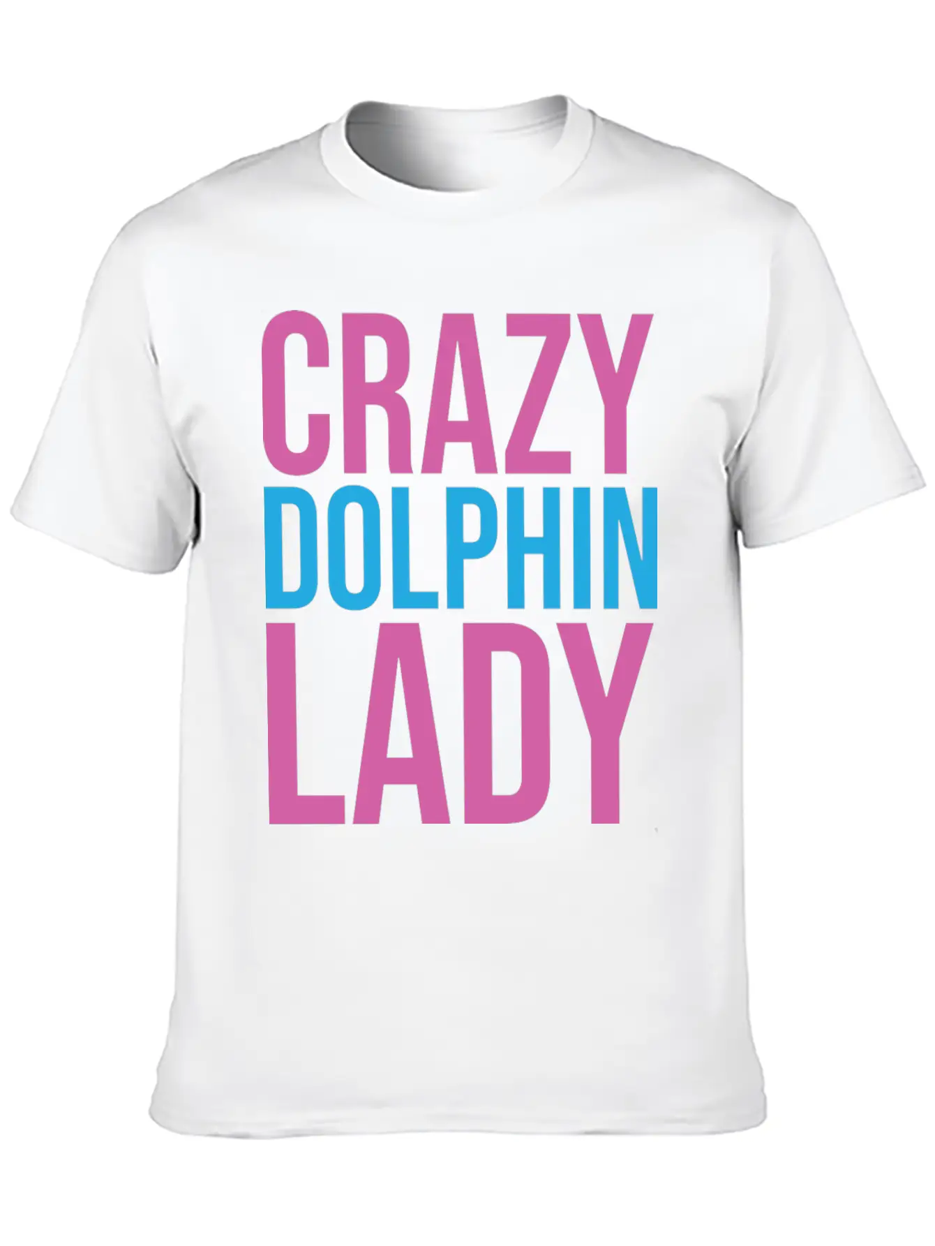 CRAZY DOLPHIN LADY Timeless Short Sleeve Tee – Comfy And Minimalist Design