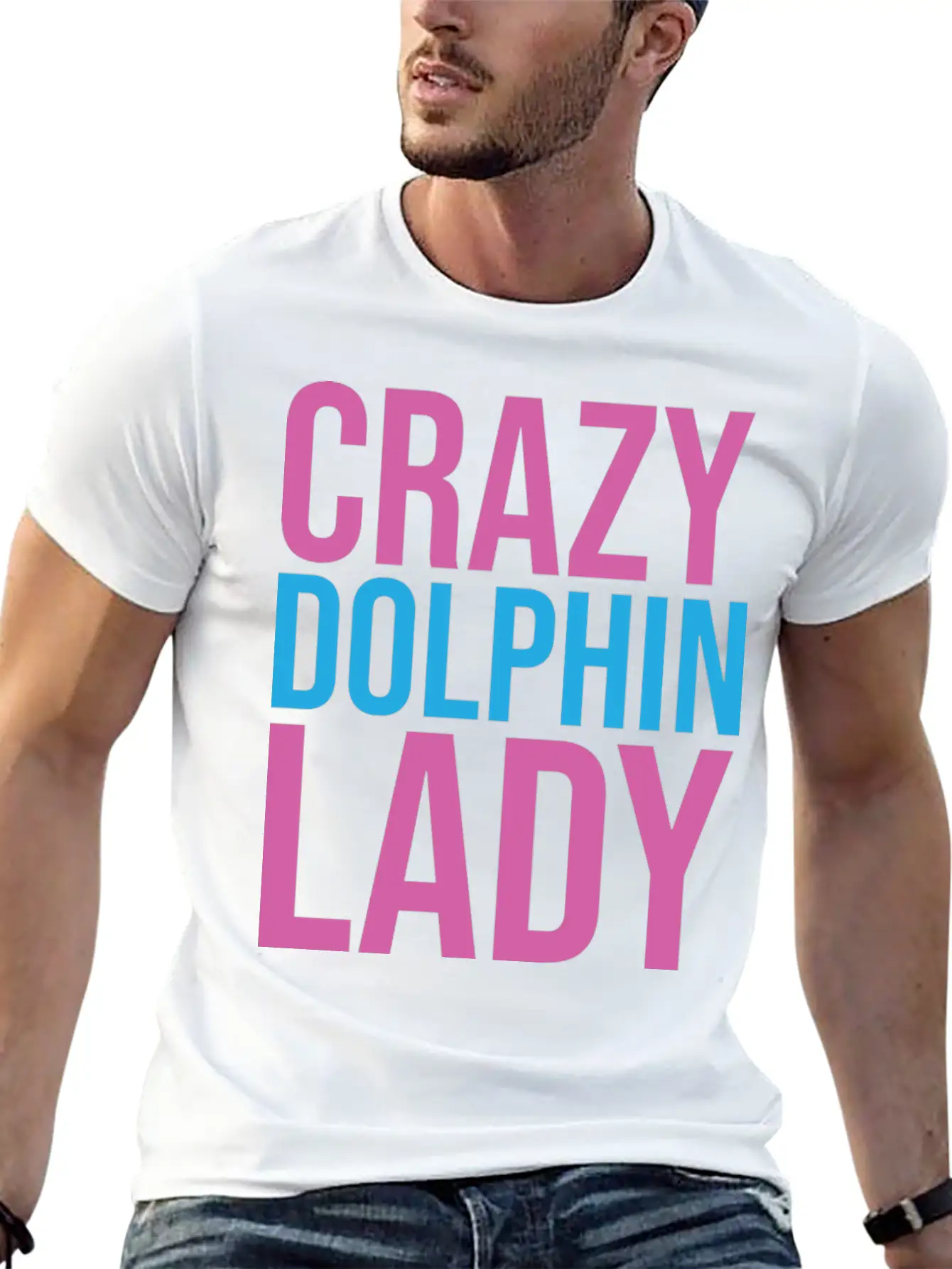 CRAZY DOLPHIN LADY Timeless Short Sleeve Tee – Comfy And Minimalist Design