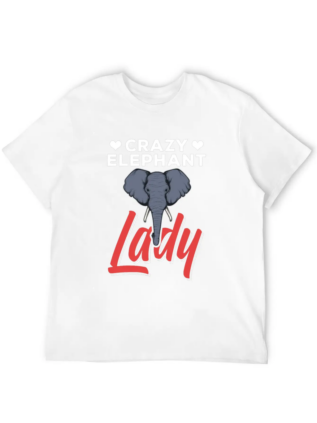 Crazy Elephant Lady Elephant Enthusiast Unisex Casual T-Shirt – Clean Design For Daily Comfort