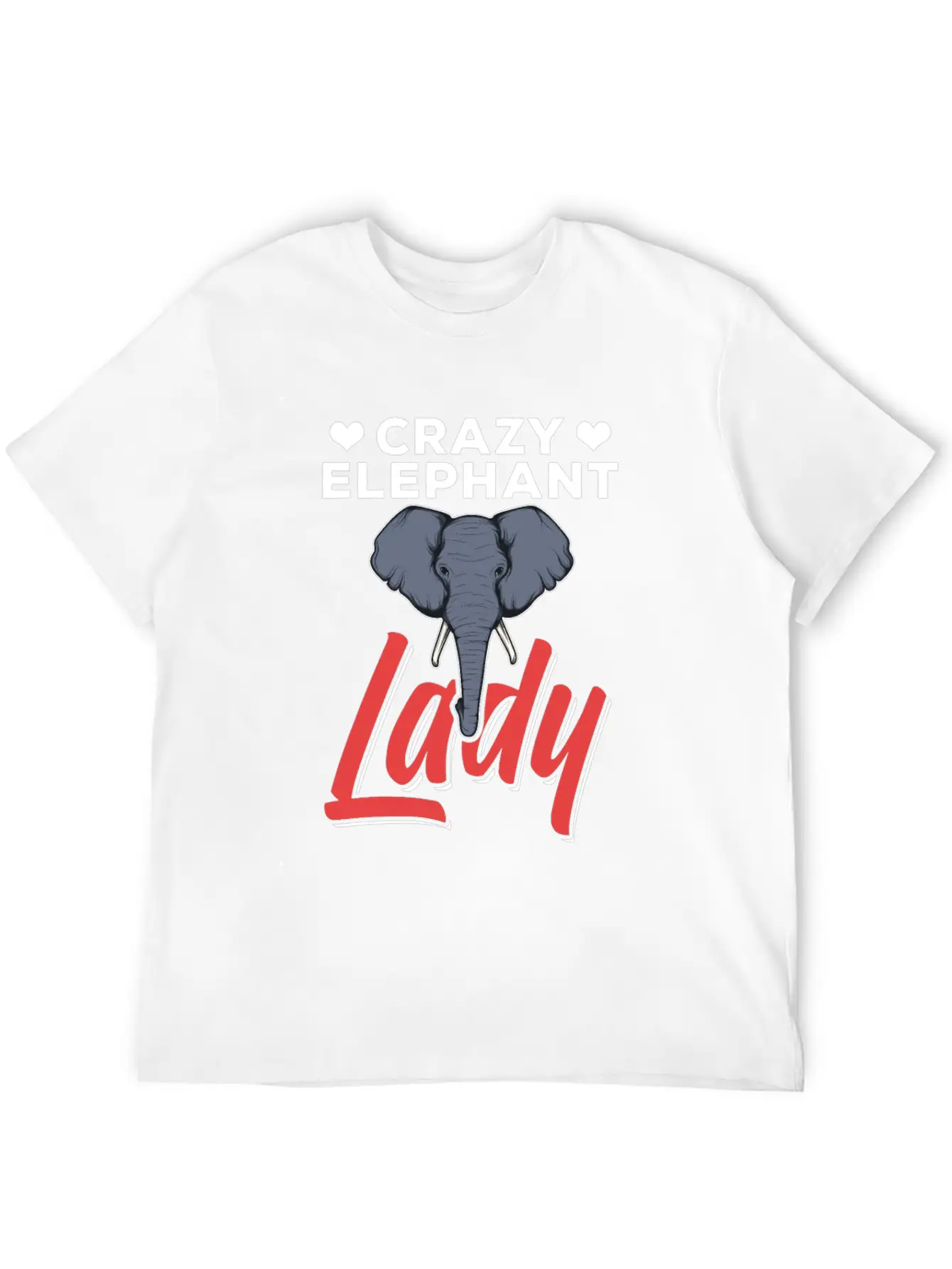 Crazy Elephant Lady Elephant Enthusiast Unisex Casual T-Shirt – Clean Design For Daily Comfort