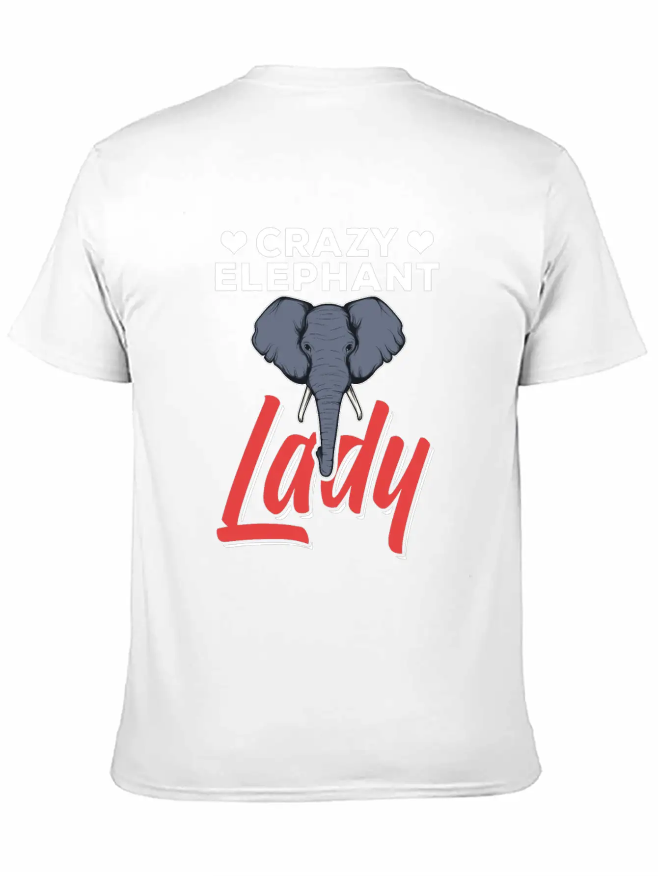 Crazy Elephant Lady Elephant Enthusiast Unisex Casual T-Shirt – Clean Design For Daily Comfort