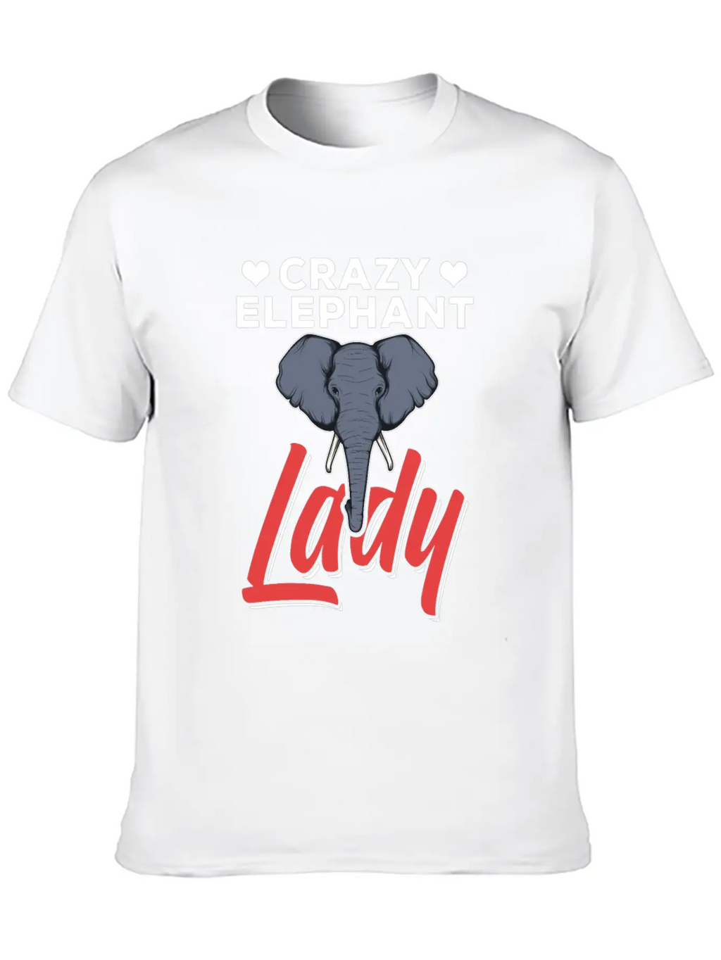 Crazy Elephant Lady Elephant Enthusiast Unisex Casual T-Shirt – Clean Design For Daily Comfort