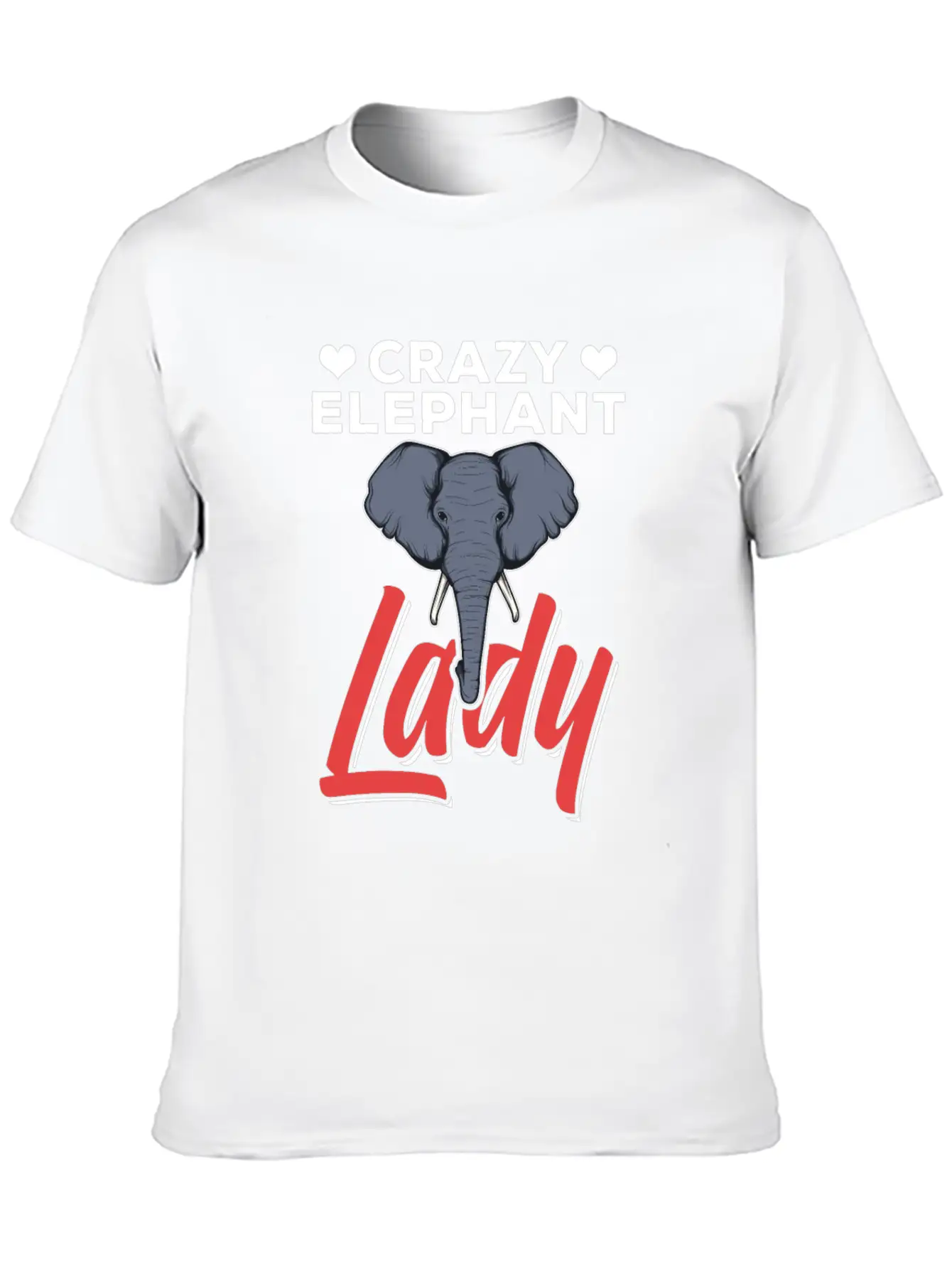 Crazy Elephant Lady Elephant Enthusiast Unisex Casual T-Shirt – Clean Design For Daily Comfort