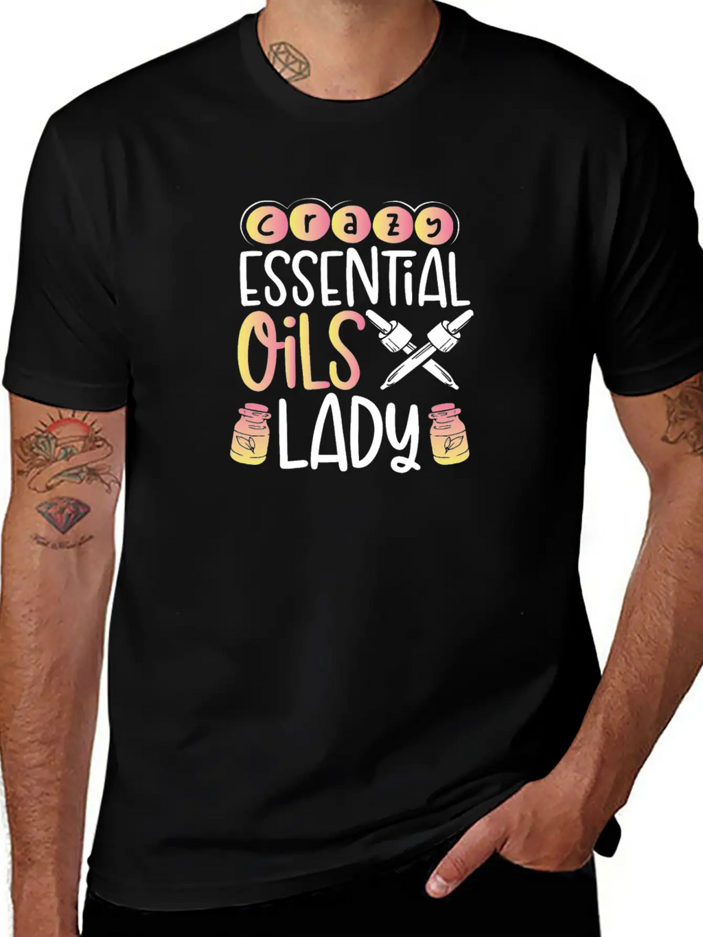 Crazy Essential Oils Lady Gift Essential Oils Relaxed Everyday Tee – Lightweight And Durable Cotton
