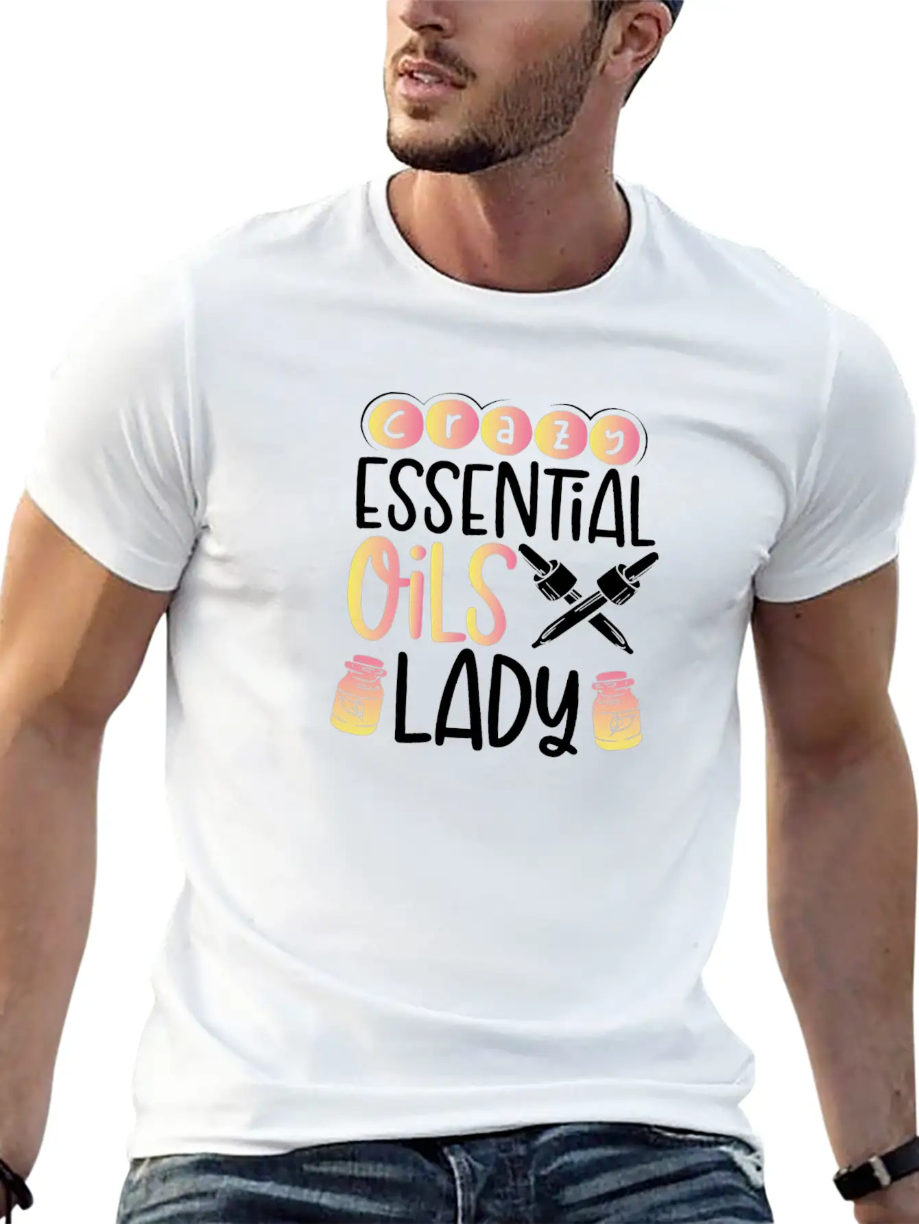 Crazy Essential Oils Lady Gift Essential Oils Relaxed Everyday Tee – Lightweight And Durable Cotton