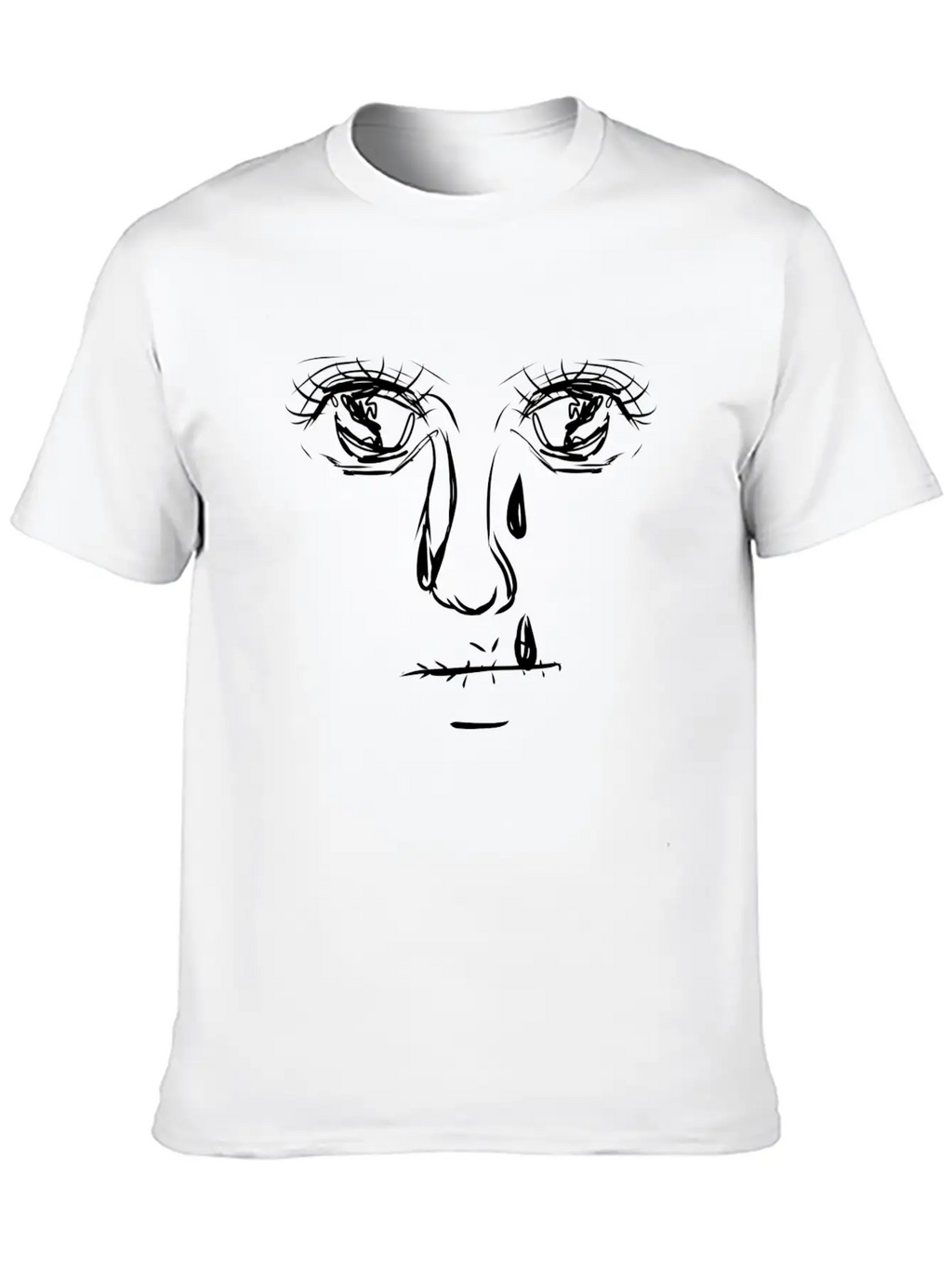 Crazy Eyes Sad Timeless Short Sleeve Tee – Comfy And Minimalist Design