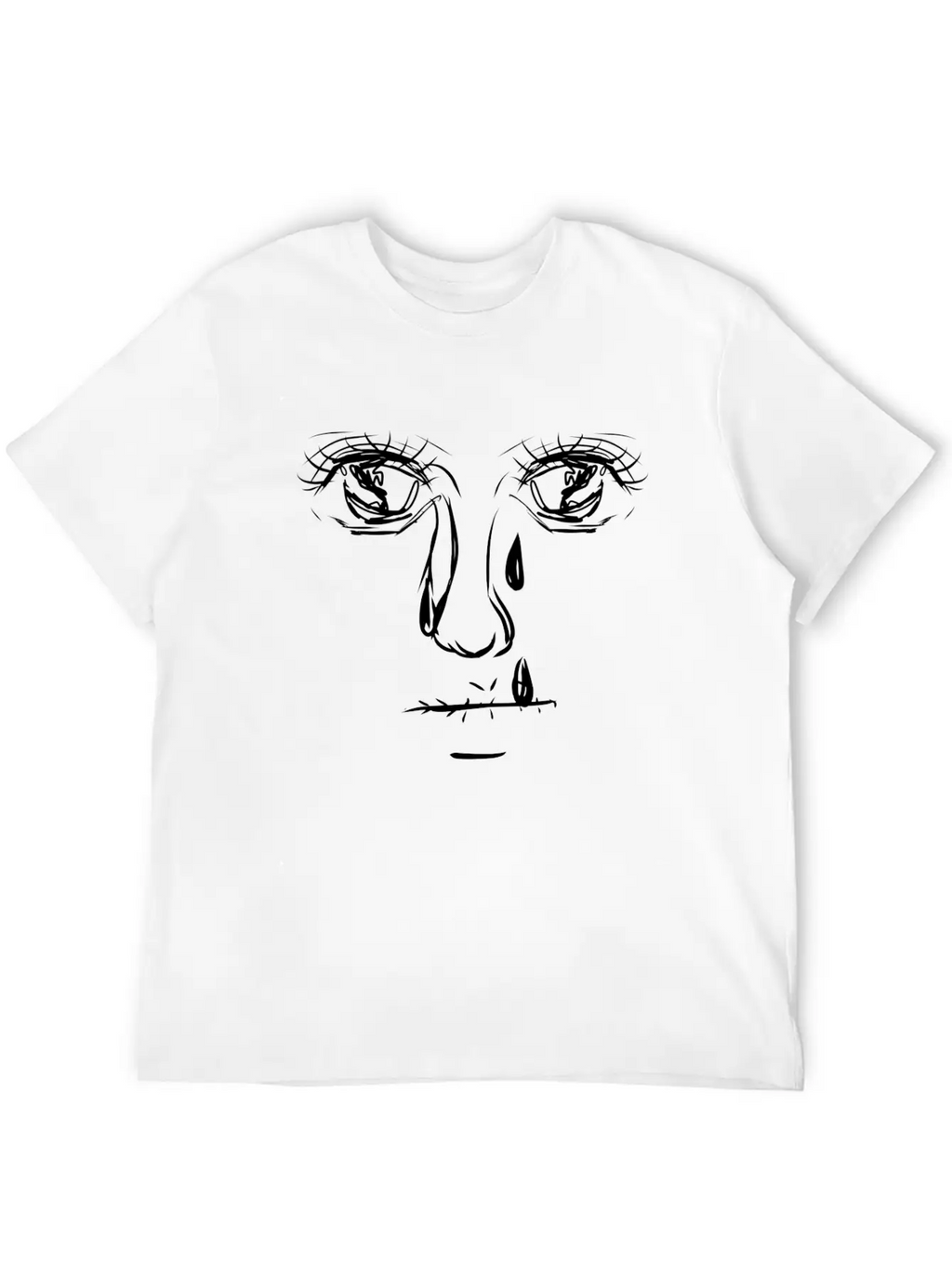 Crazy Eyes Sad Timeless Short Sleeve Tee – Comfy And Minimalist Design