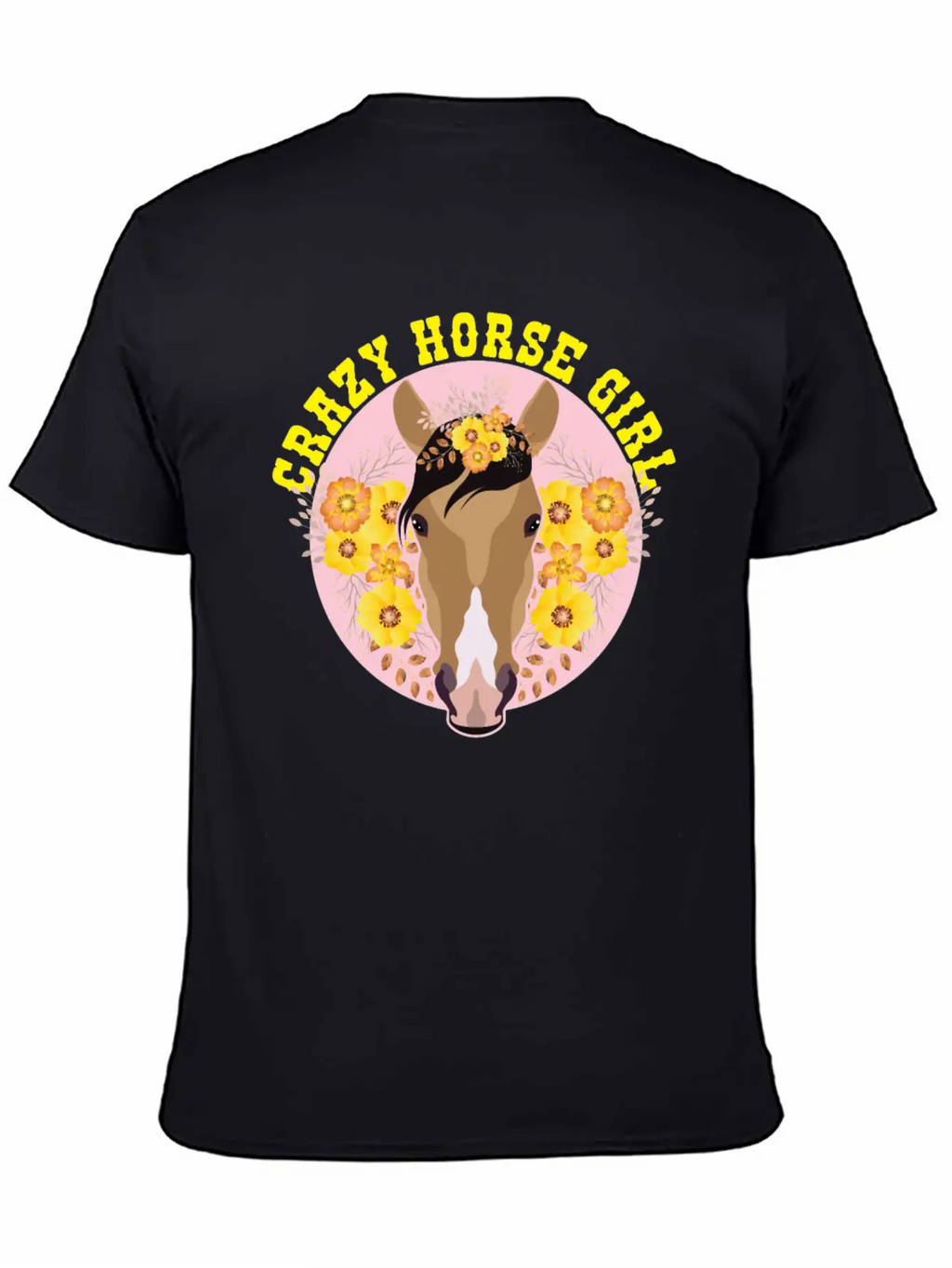 Crazy Horse Girl Unisex Casual T-Shirt – Clean Design For Daily Comfort