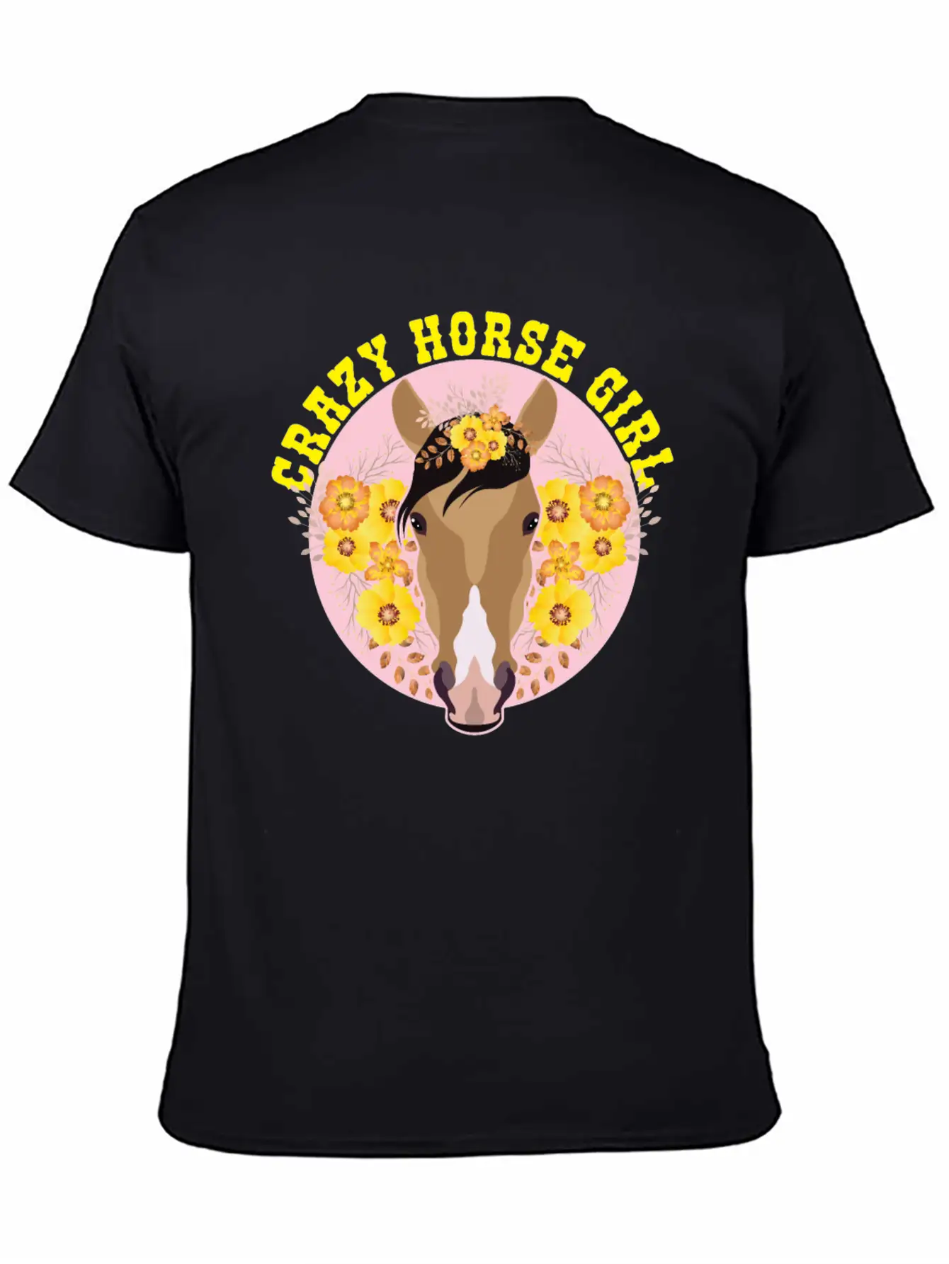 Crazy Horse Girl Unisex Casual T-Shirt – Clean Design For Daily Comfort