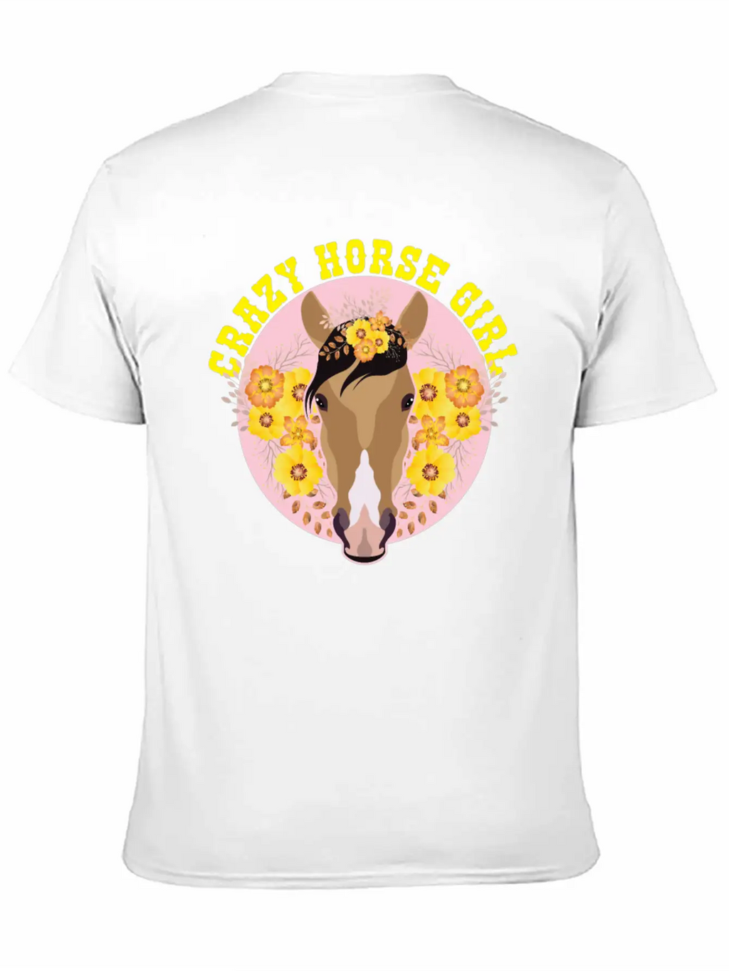 Crazy Horse Girl Unisex Casual T-Shirt – Clean Design For Daily Comfort