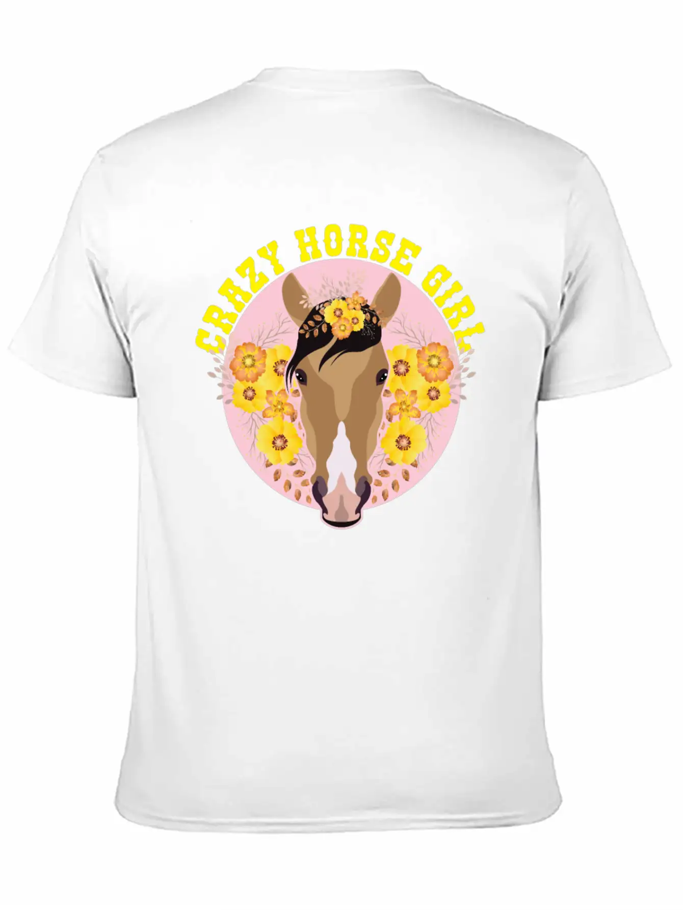 Crazy Horse Girl Unisex Casual T-Shirt – Clean Design For Daily Comfort
