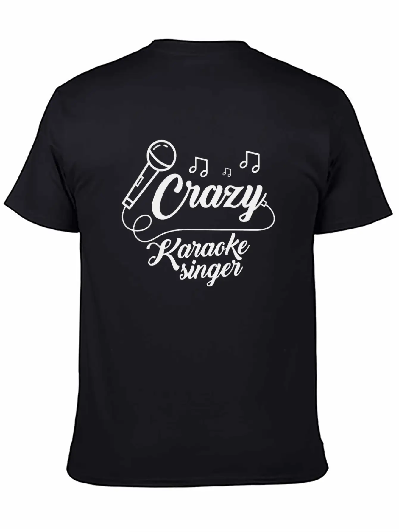 Crazy Karaoke Singer Microphone Singing Music Sing Breathable Soft Cotton T-Shirt – Timeless Casual Look