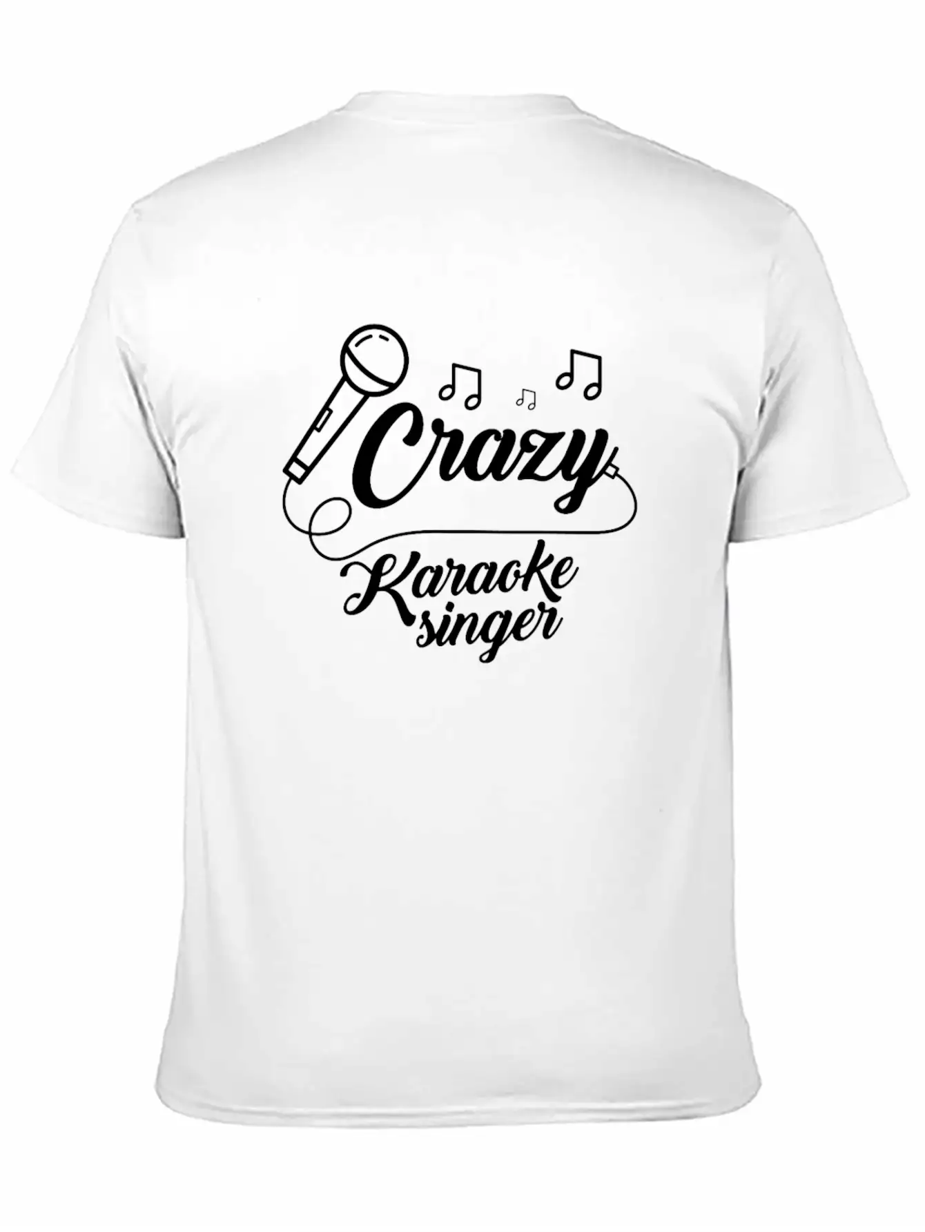 Crazy Karaoke Singer Microphone Singing Music Sing Breathable Soft Cotton T-Shirt – Timeless Casual Look