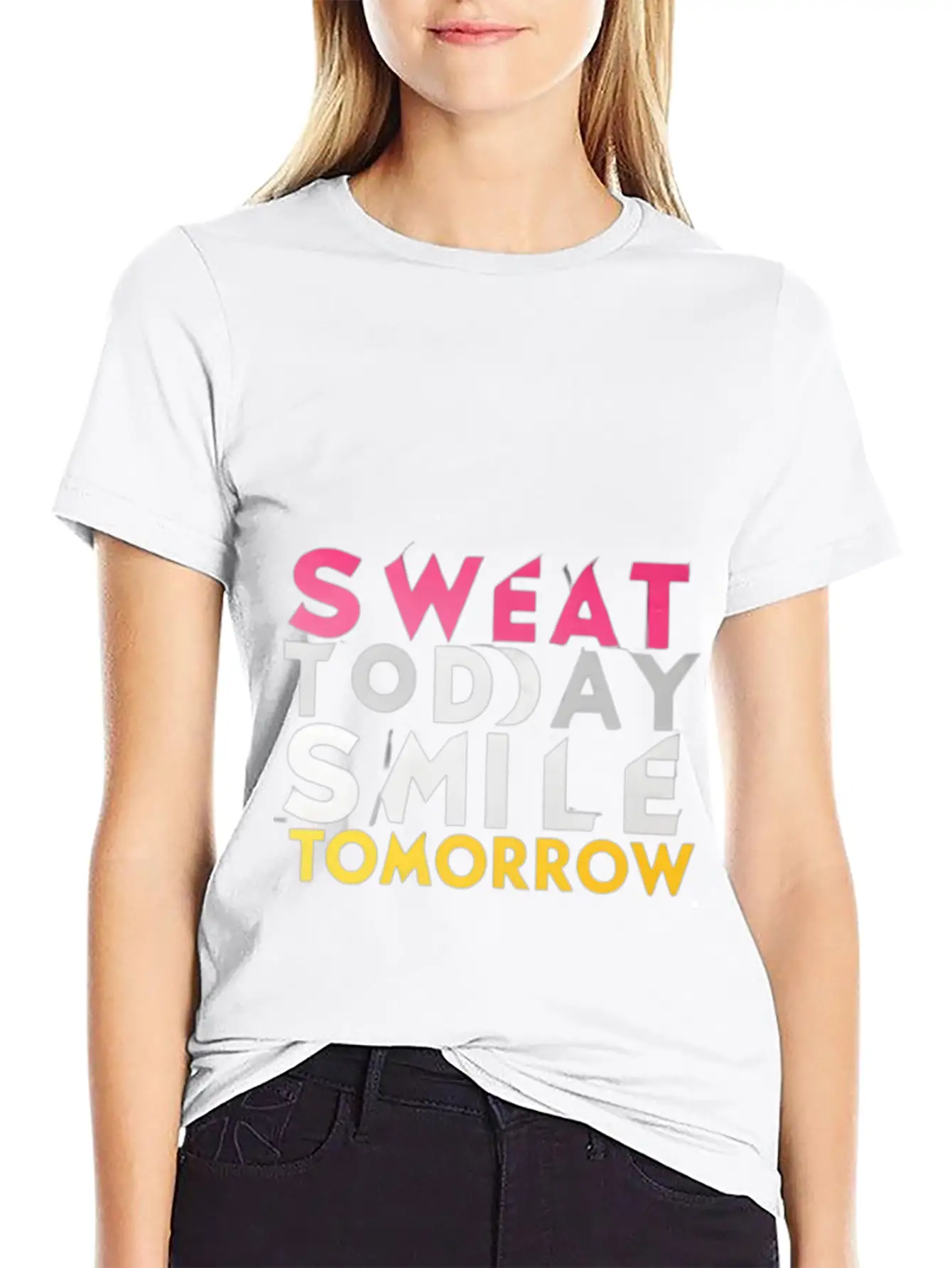 Create A Gym Design With The Words Sweat Today 1 Stylish Everyday T-Shirt – Unisex Basic Cotton Tee