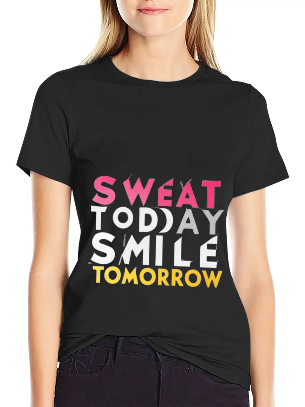 Create A Gym Design With The Words Sweat Today 1 Stylish Everyday T-Shirt – Unisex Basic Cotton Tee