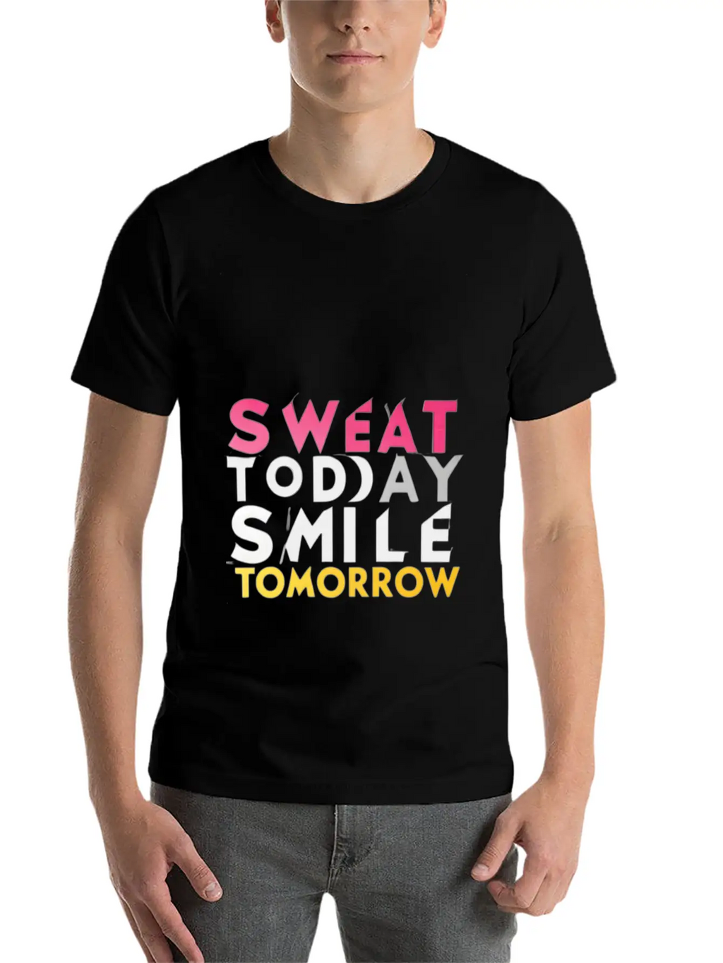 Create A Gym Design With The Words Sweat Today 1 Stylish Everyday T-Shirt – Unisex Basic Cotton Tee
