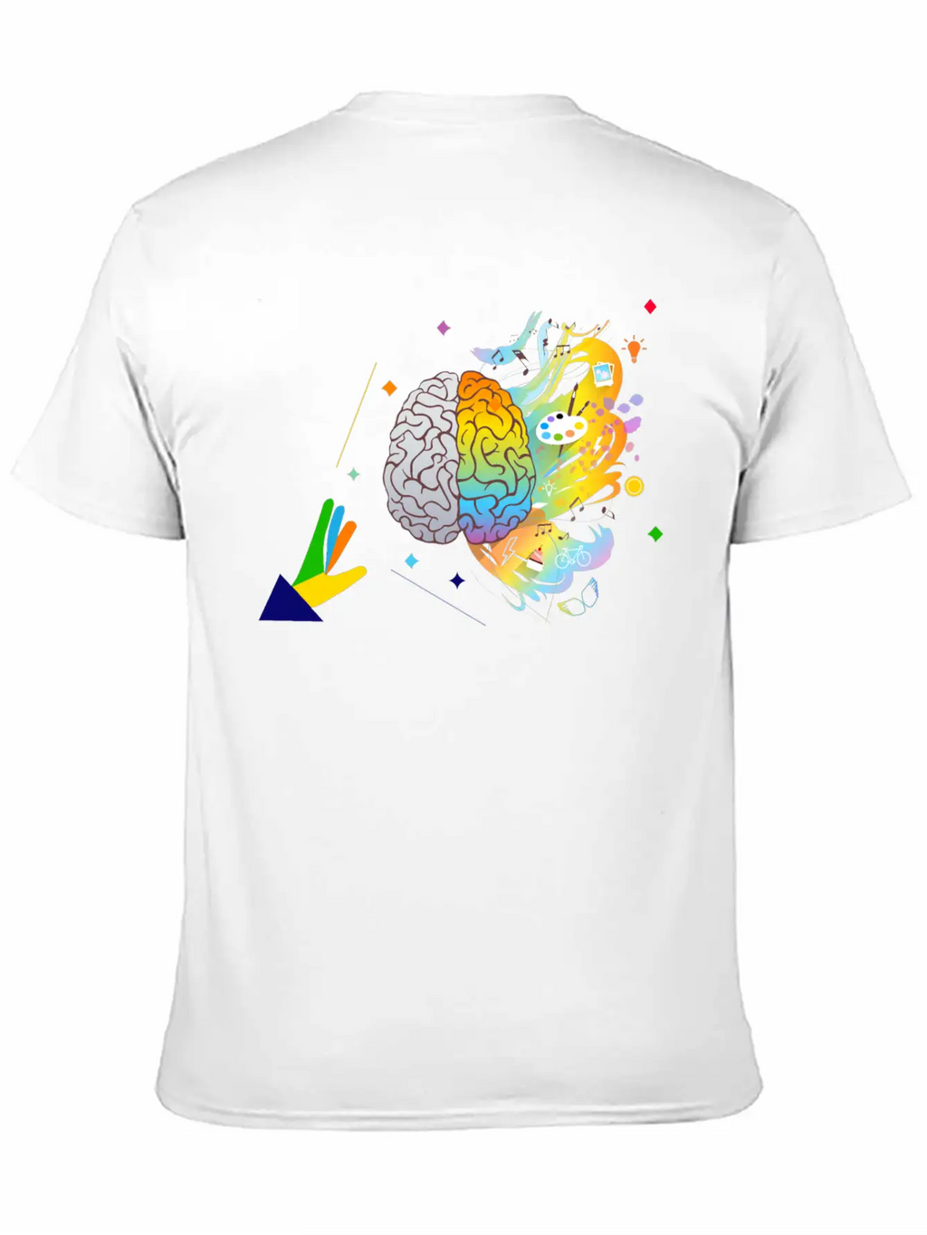 Creative Mind- Creative Brain-Brain Analytics Stylish Everyday T-Shirt – Unisex Basic Cotton Tee