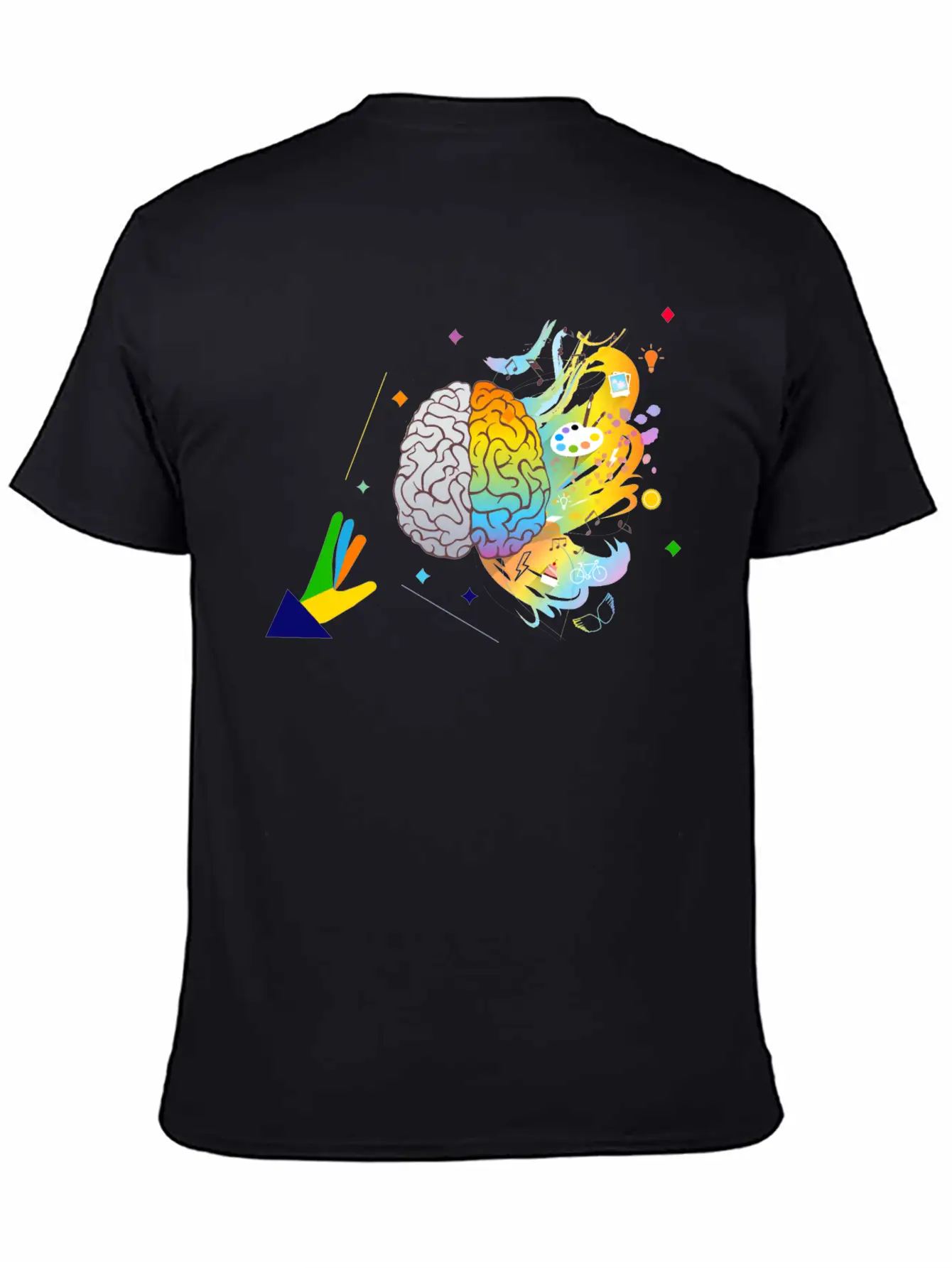 Creative Mind- Creative Brain-Brain Analytics Stylish Everyday T-Shirt – Unisex Basic Cotton Tee