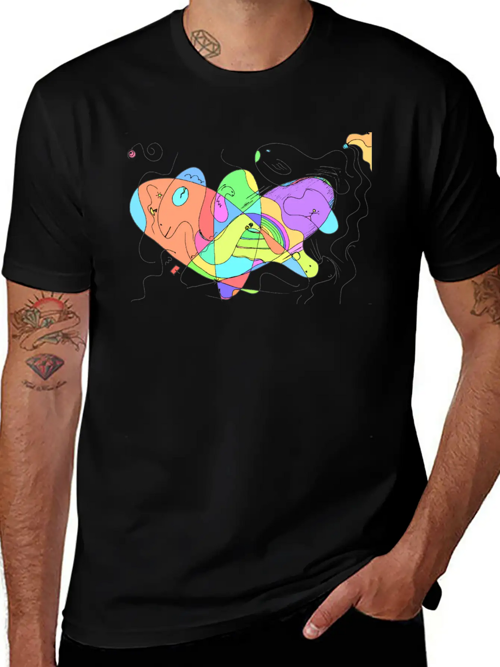 Creative Space Art Breathable Soft Cotton T-Shirt – Timeless Casual Look