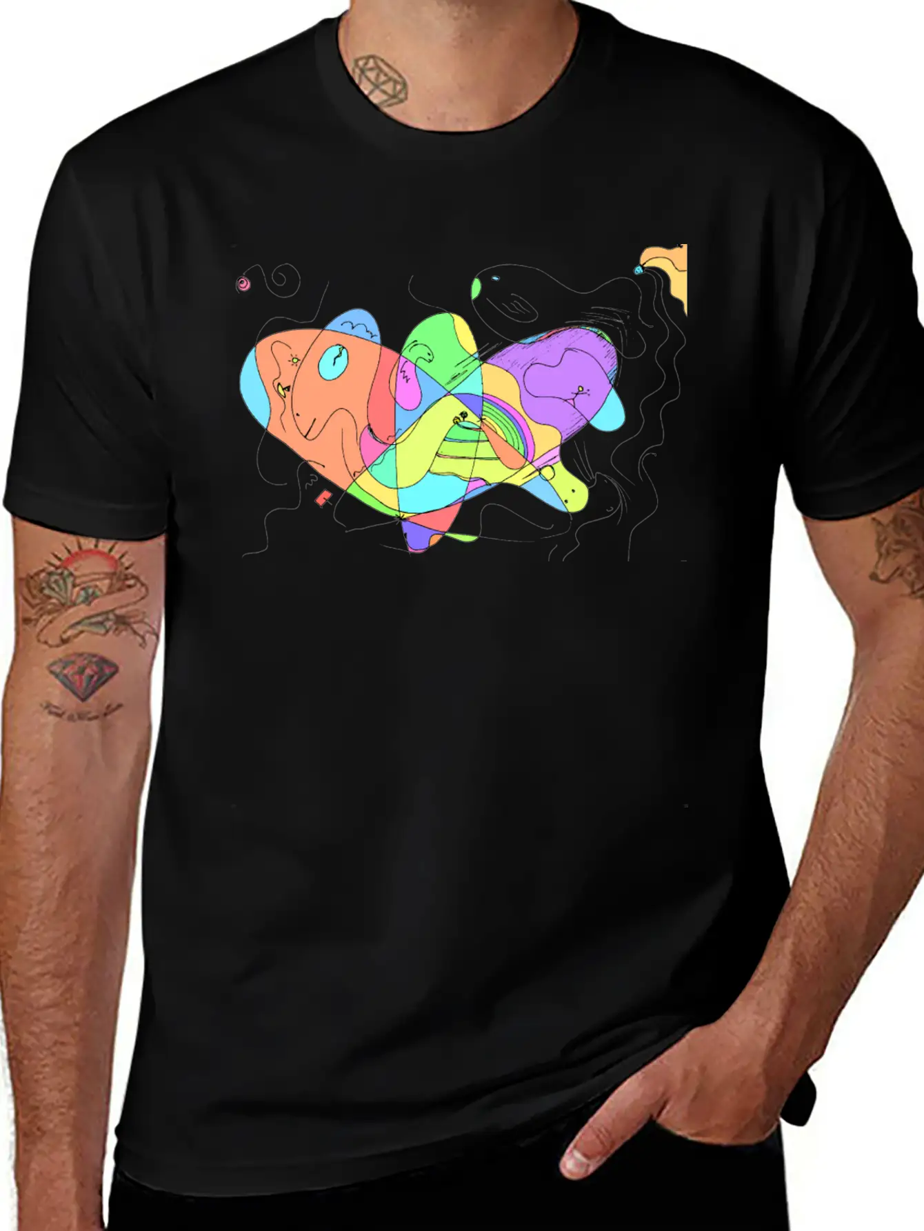 Creative Space Art Breathable Soft Cotton T-Shirt – Timeless Casual Look